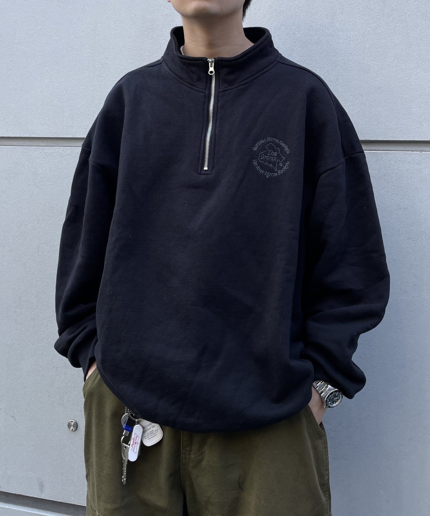 WEB限定》【KOOKY'N】BRONX裏起毛スウェットハーフジップ | WHO'S WHO gallery(フーズフーギャラリー)レディース |  PAL CLOSET(パルクローゼット) - パルグループ公式ファッション通販サイト