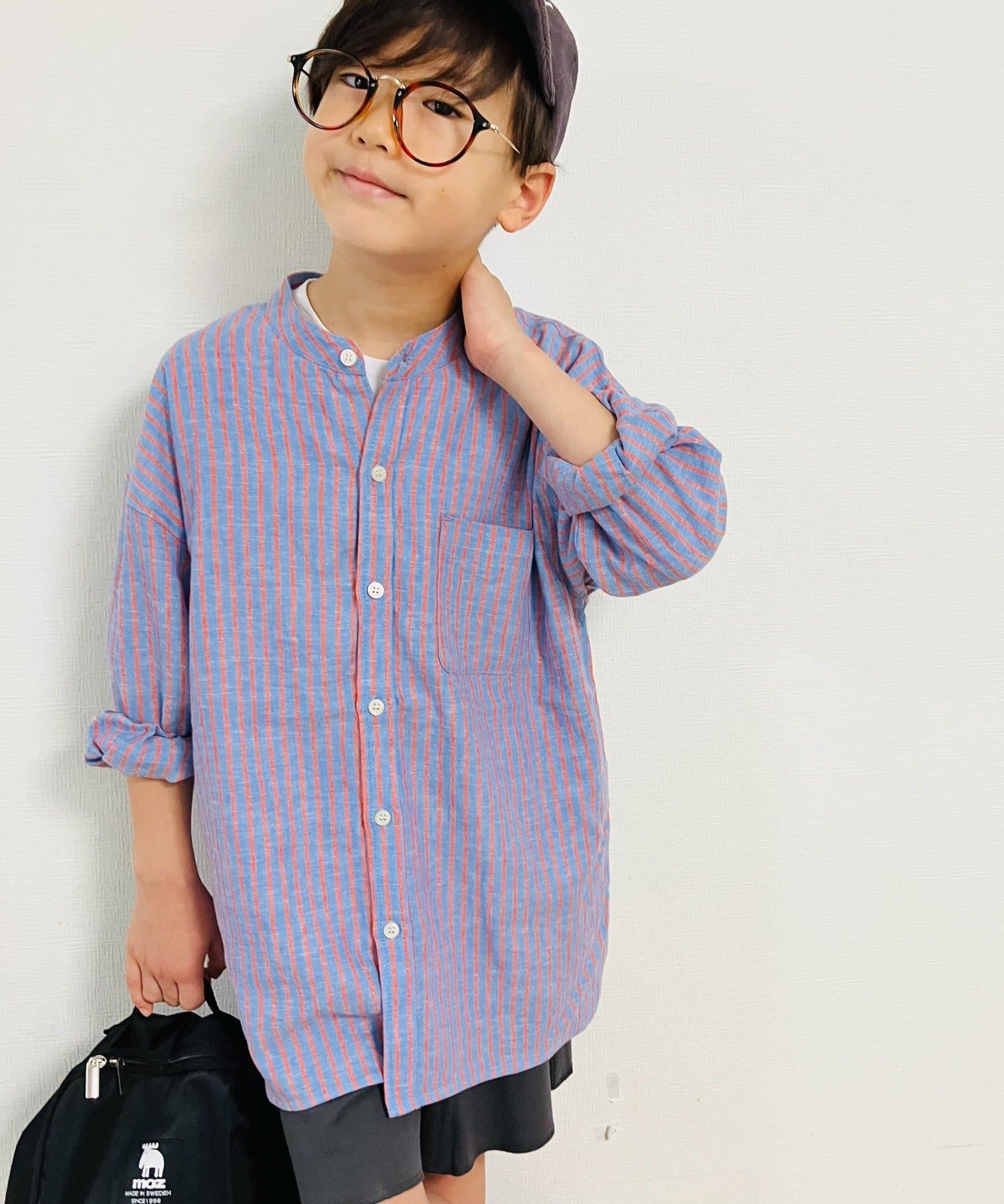 KIDS】リネンレーヨンストライプバンドカラーシャツ | CIAOPANIC TYPY(チャオパニックティピー)キッズ | PAL  CLOSET(パルクローゼット) - パルグループ公式ファッション通販サイト