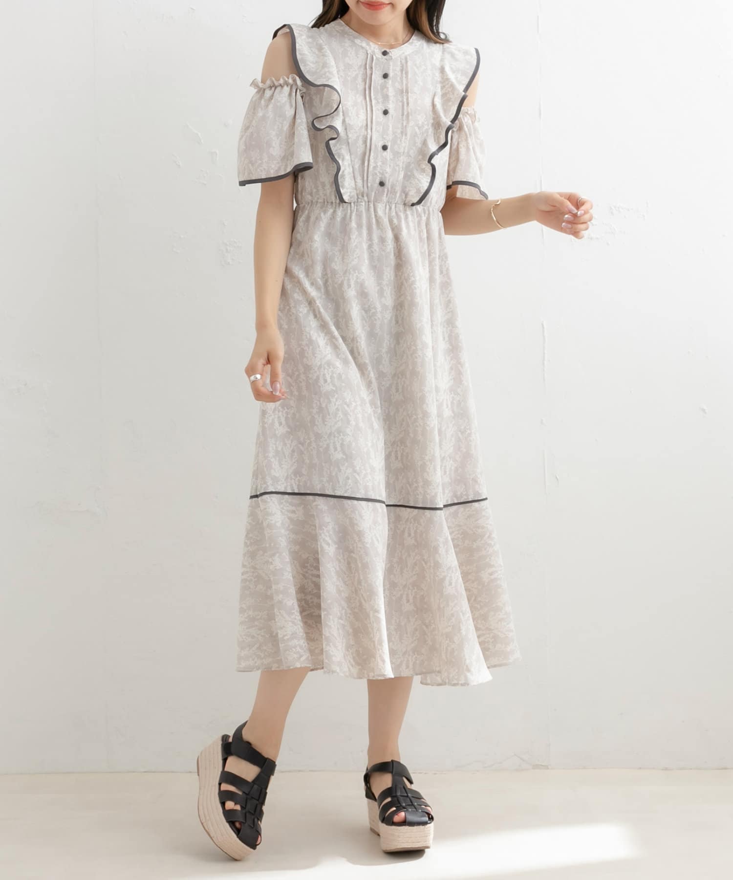 配色パイピングすずらんワンピース Olive Des Olive オリーブ デ オリーブ レディース Pal Closet パルクローゼット パルグループ公式ファッション通販サイト