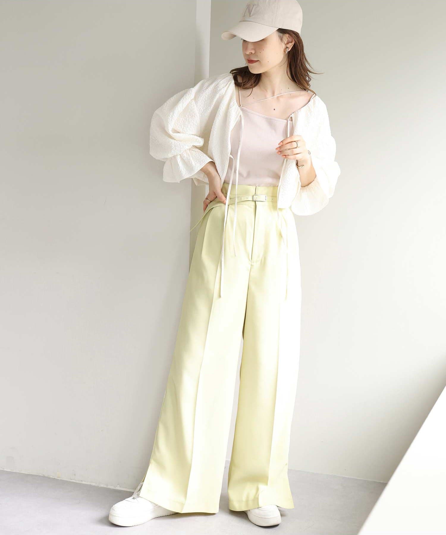 ベルト付ワイドパンツ One After Another Nice Claup ワンアフターアナザー ナイスクラップ レディース Pal Closet パルクローゼット パルグループ公式ファッション通販サイト