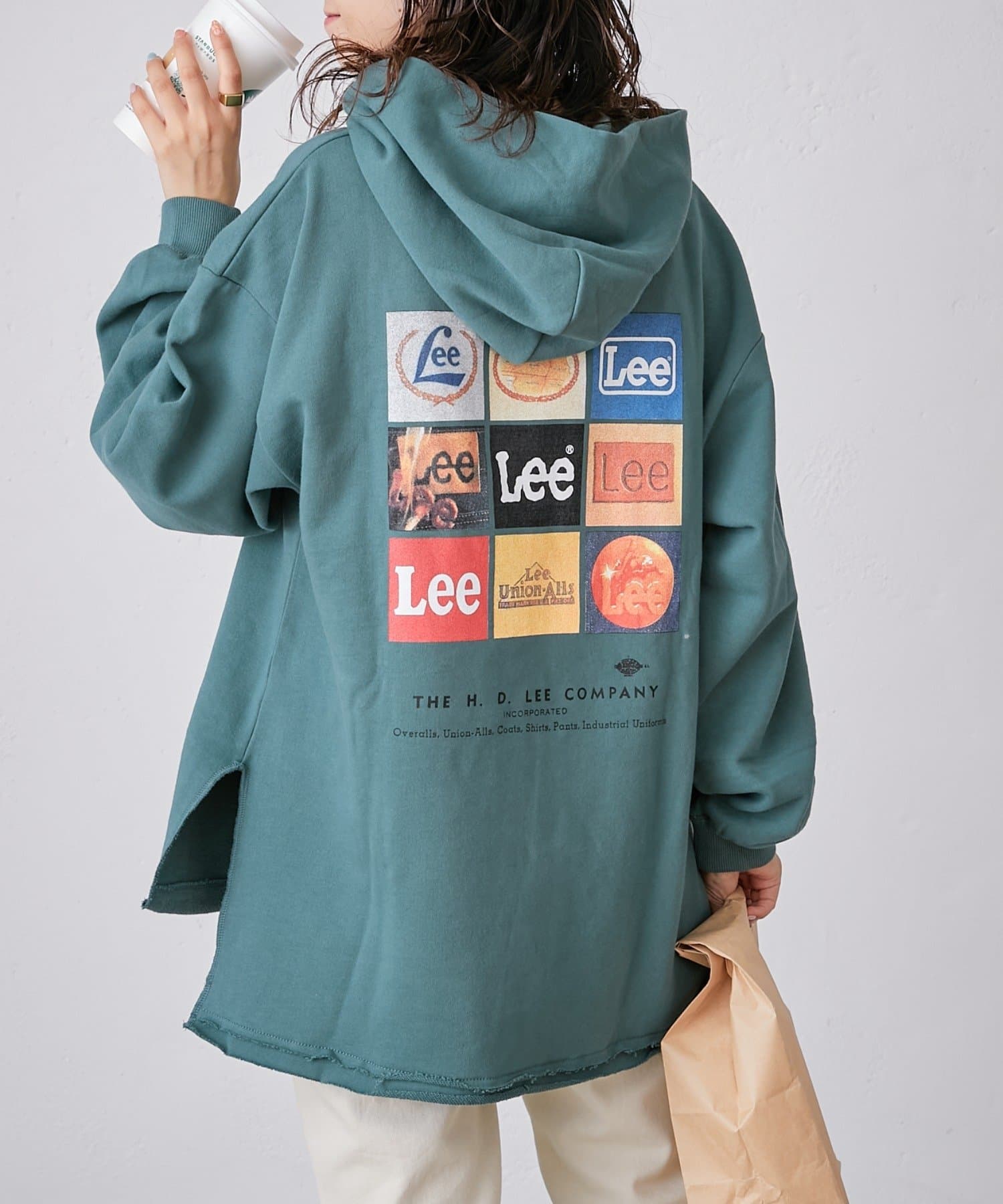 【Lee/リー】別注ヴィンテージロゴバックプリントパーカー 