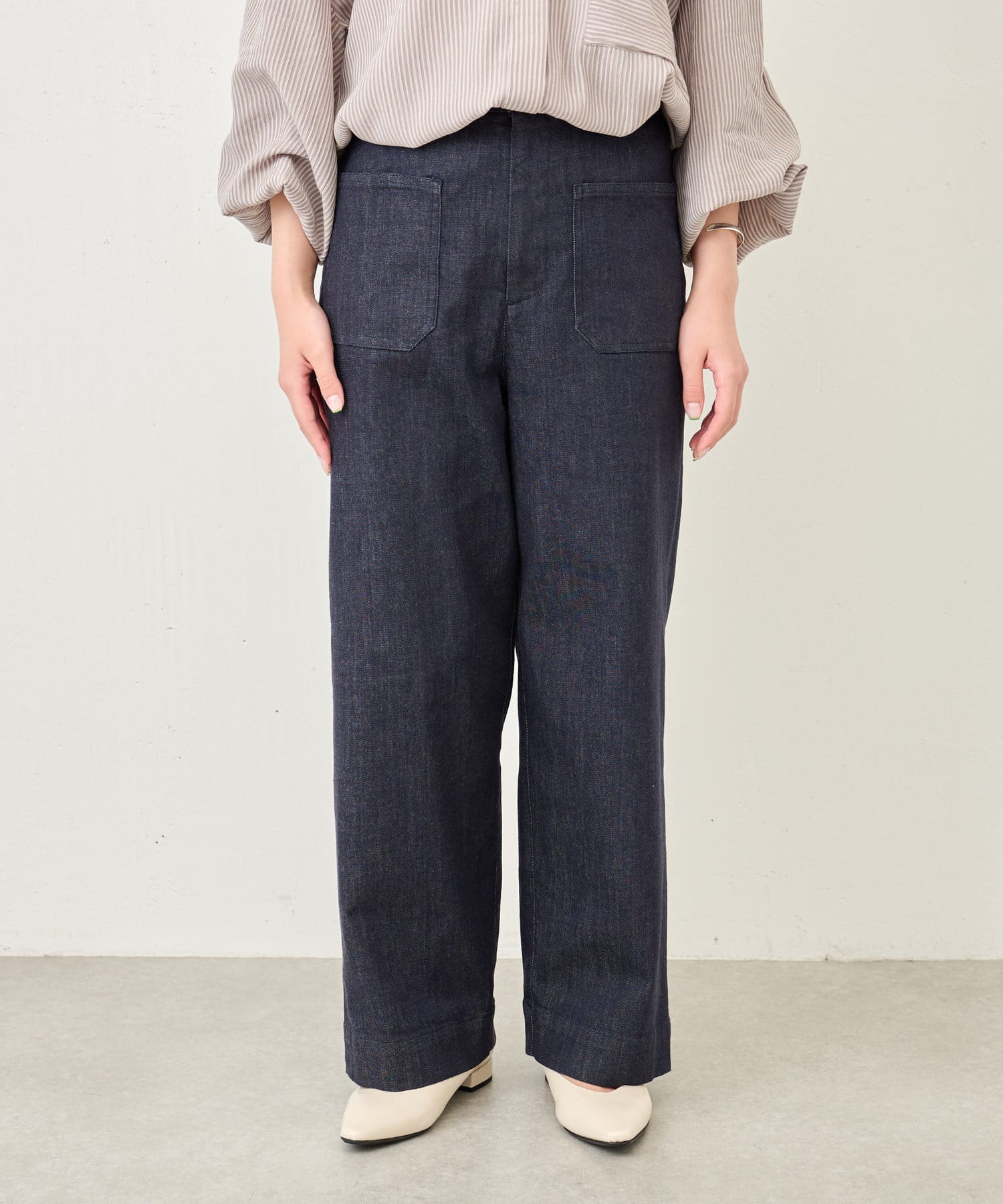 BEARDSLEY(ビアズリー) 《3サイズ展開》ノンフェードバギーデニムパンツ