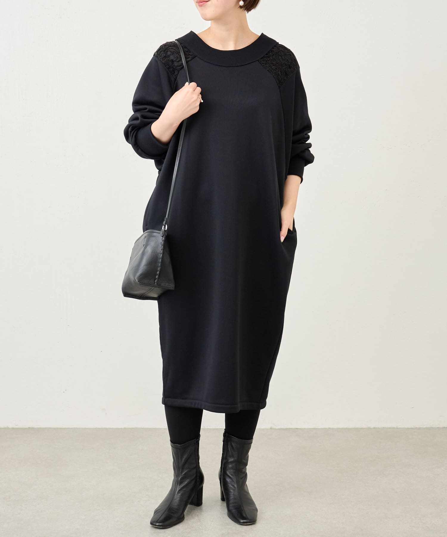 肩レースドルマンワンピース Beardsley ビアズリー レディース Pal Closet パルクローゼット パルグループ公式ファッション通販サイト