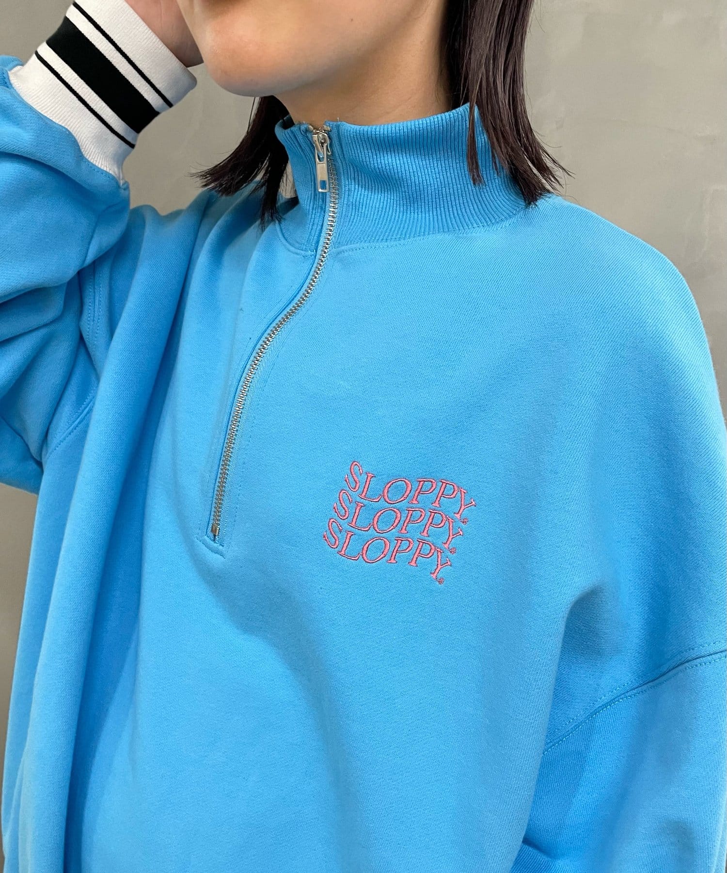WHO'S WHO gallery】ラインリブハーフジップ | OUTLET(アウトレット 