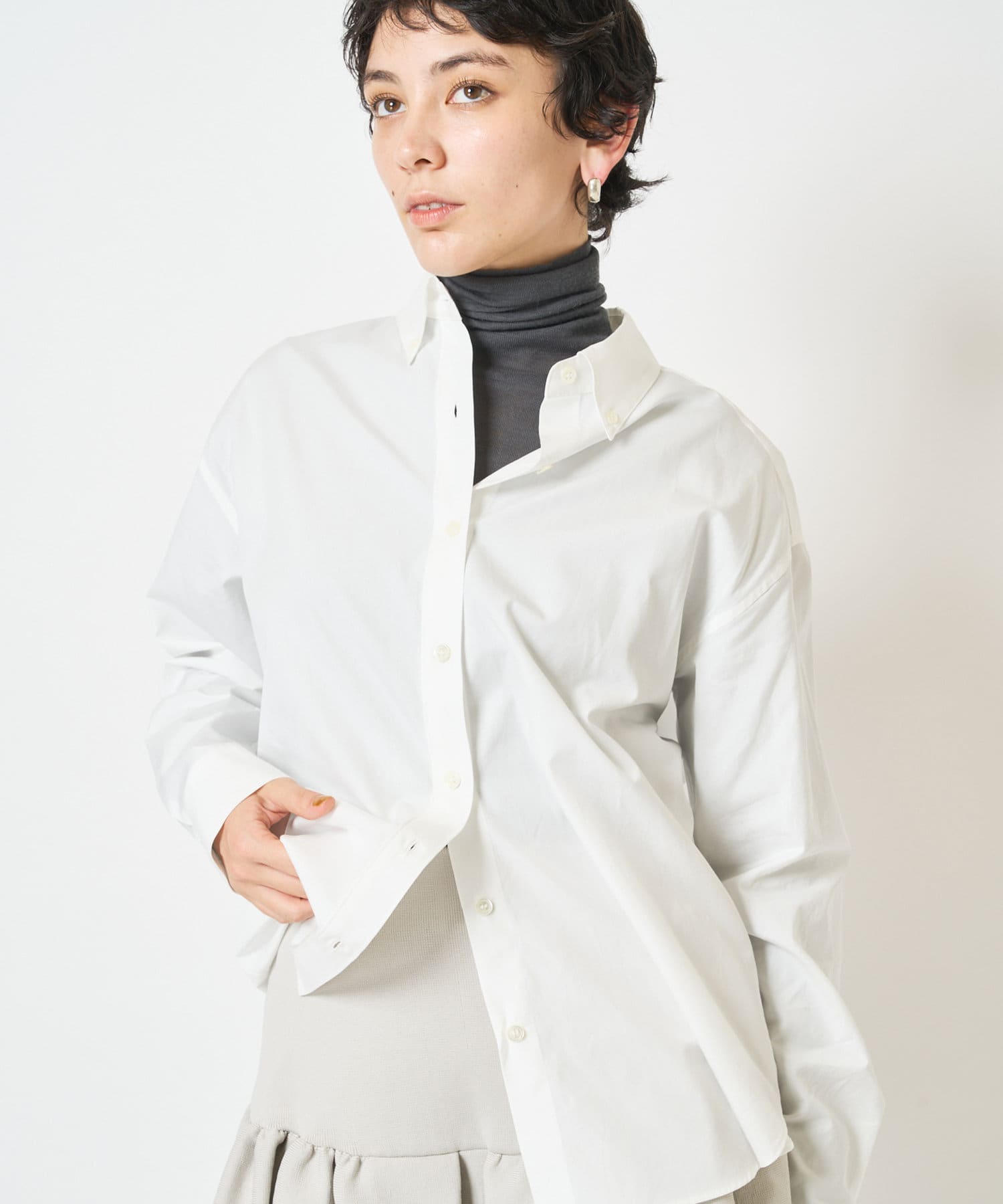 【新品未開封・送料無料】 ボタンダウンシャツ | Whim Gazette(ウィム ガゼット)レディース シャツ+ブラウス(長袖+七分)