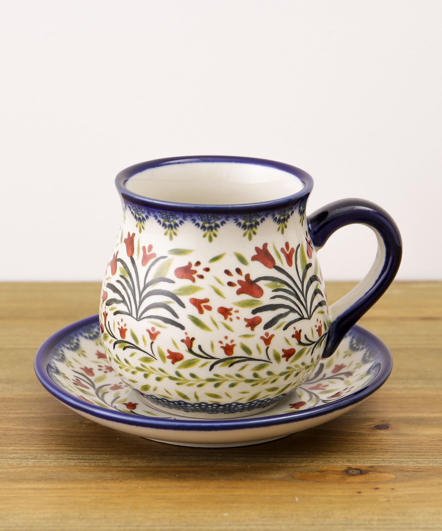 Poland】カップアンドソーサー200ml（レッド） | salut!(サリュ)ライフ