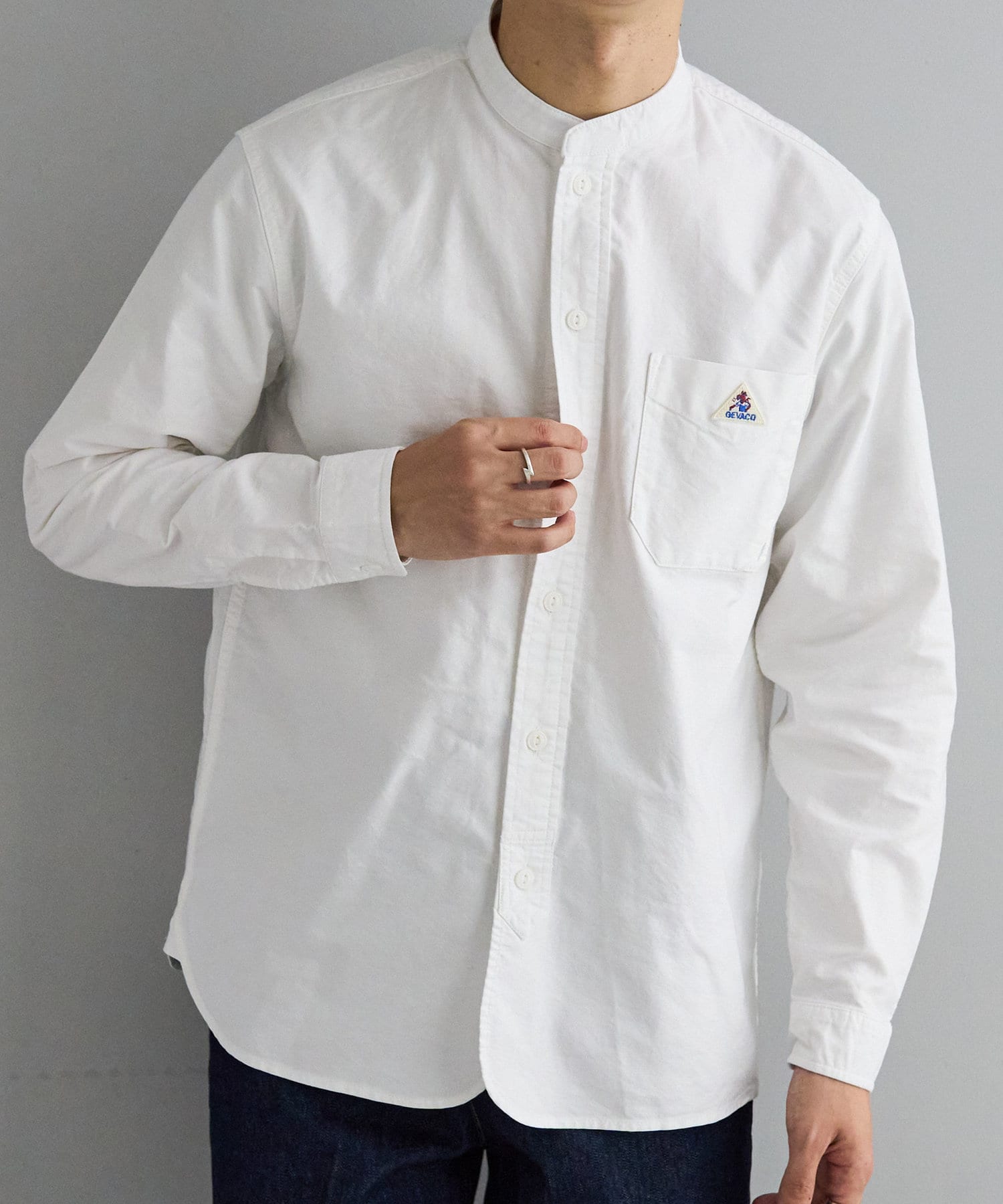 GEVACO/ゲバコ】Oxford Band Collar LS Shirts | Discoat(ディスコート ...