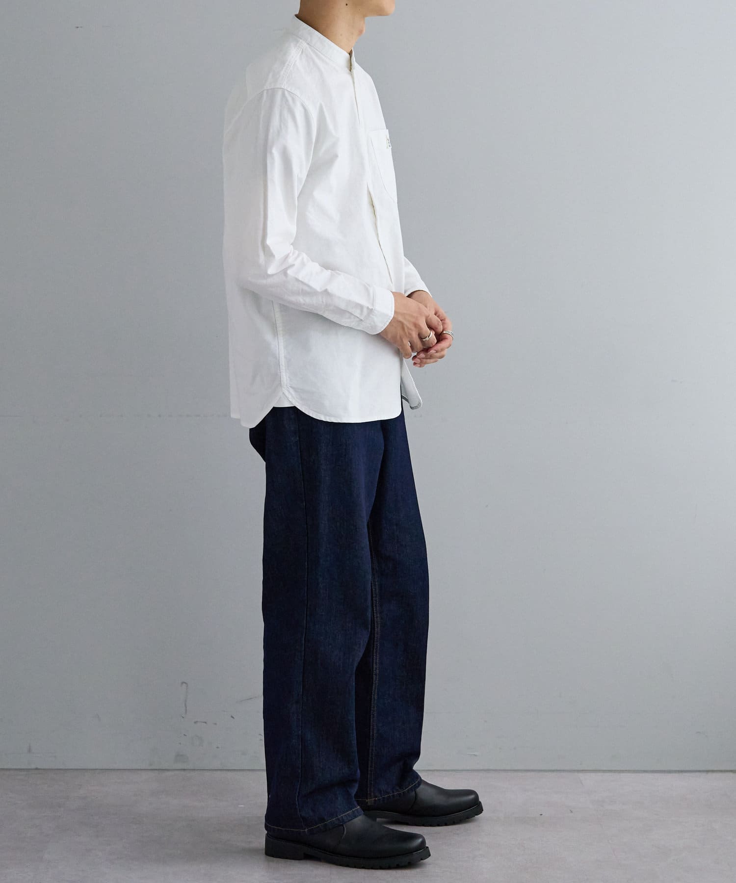 GEVACO/ゲバコ】Oxford Band Collar LS Shirts | Discoat(ディスコート ...