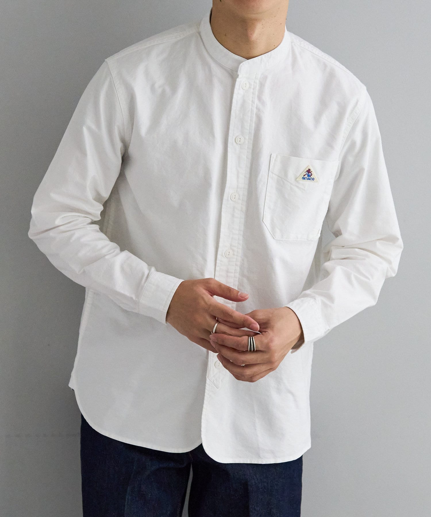 GEVACO/ゲバコ】Oxford Band Collar LS Shirts | Discoat(ディスコート ...