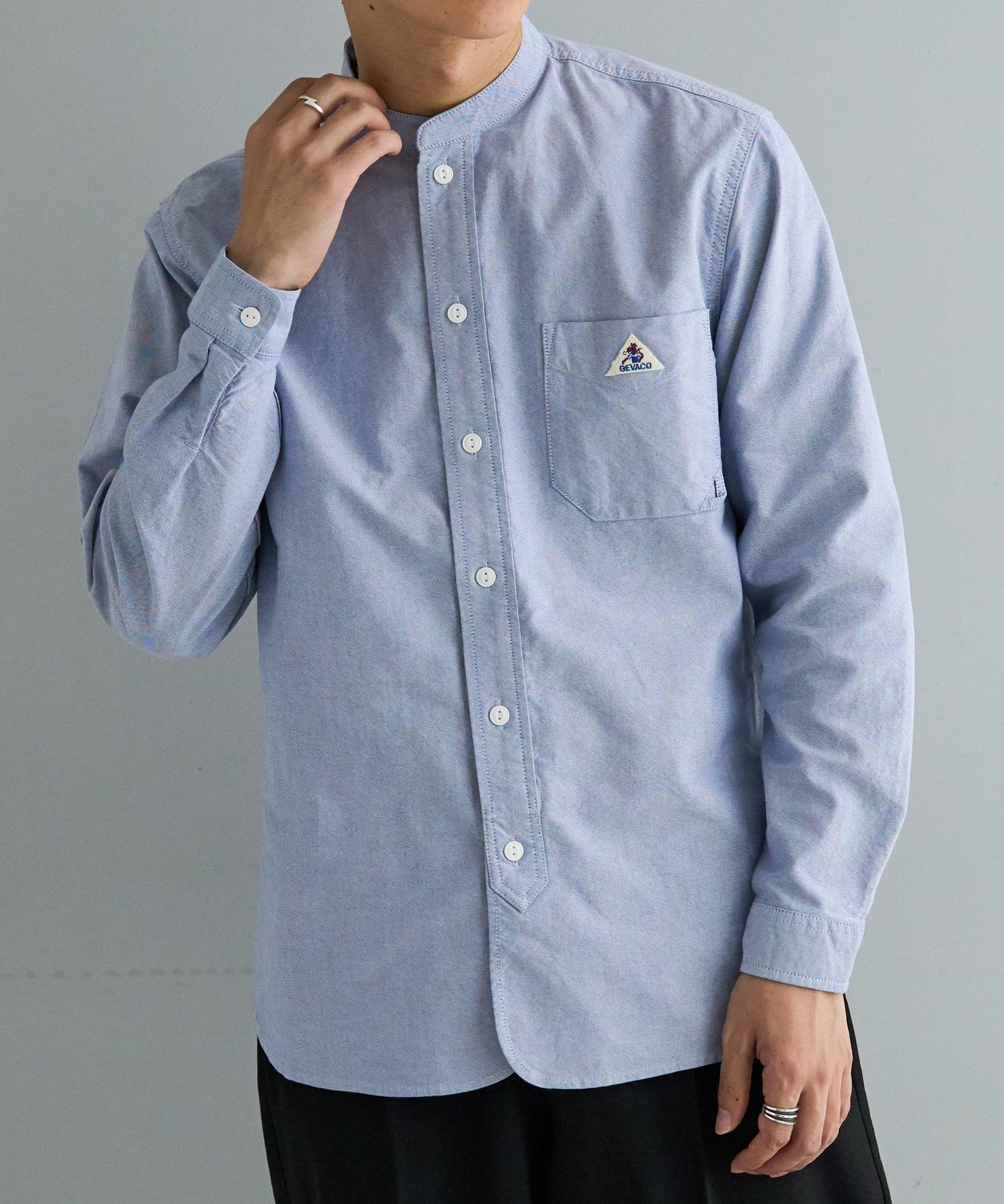 GEVACO/ゲバコ】Oxford Band Collar LS Shirts | Discoat(ディスコート ...