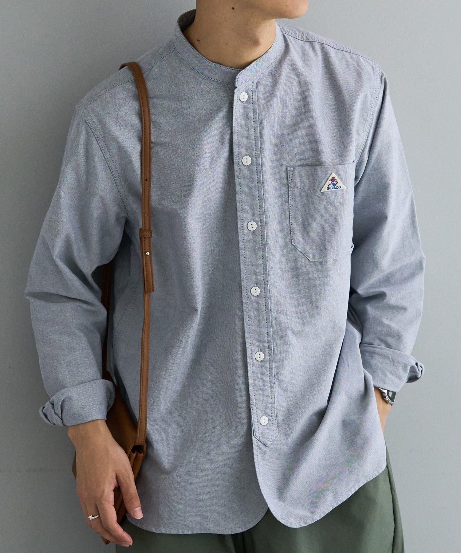 GEVACO/ゲバコ】Oxford Band Collar LS Shirts | Discoat(ディスコート ...