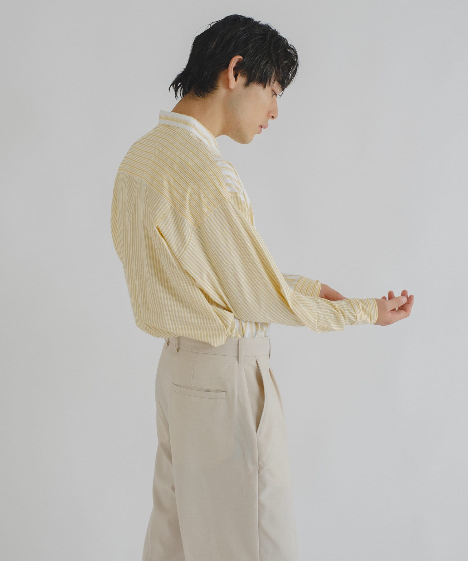 WHIMSIC】PATCH WORK STRIPE SHIRT | Kastane(カスタネ)レディース