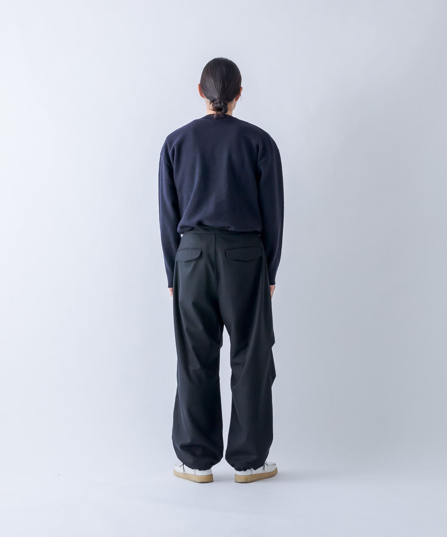 ULTERIOR / WOOL FLANNEL MIL-PANTS BLACK 810810.co.jp