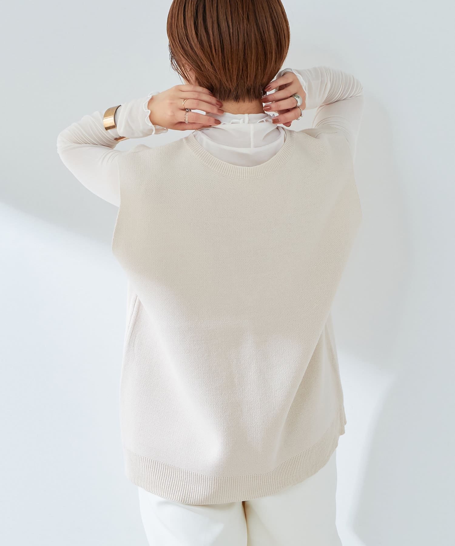 マルチWAYデザインニットベスト | natural couture(ナチュラル