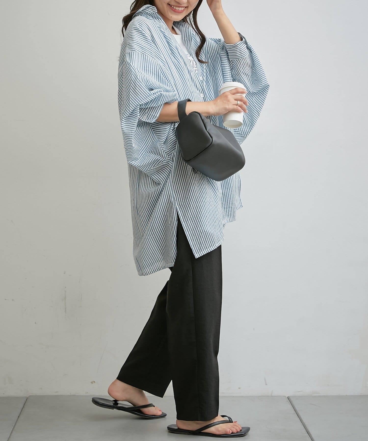 シアーストライプドルマンビッグシャツ | CIAOPANIC TYPY(チャオパニックティピー)レディース | PAL  CLOSET(パルクローゼット) - パルグループ公式ファッション通販サイト