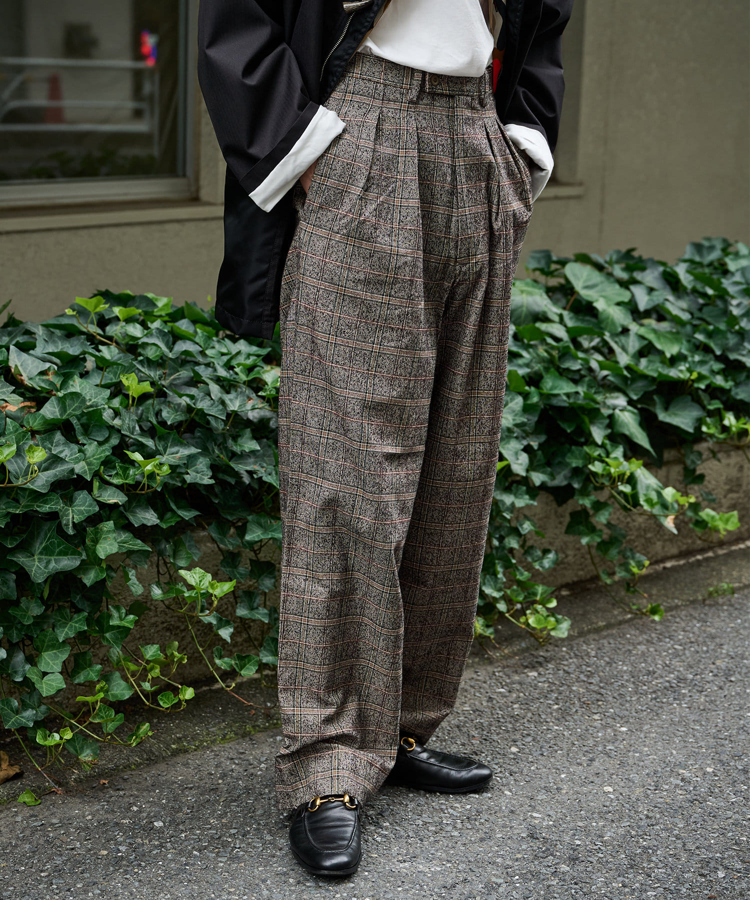 m's braque / TUCKED WIDE PANTS | BLOOM&BRANCH(ブルームアンド 
