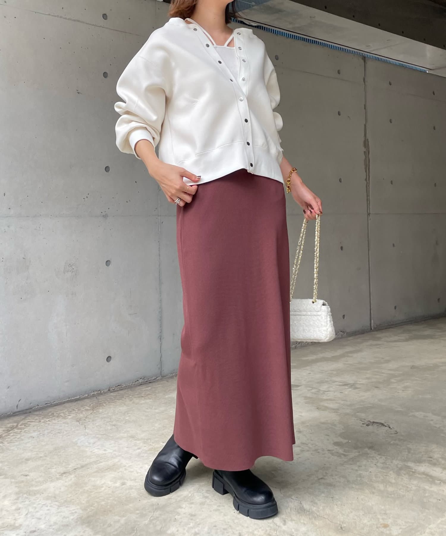 celon】2way button long skirt | alraneemcenter.com