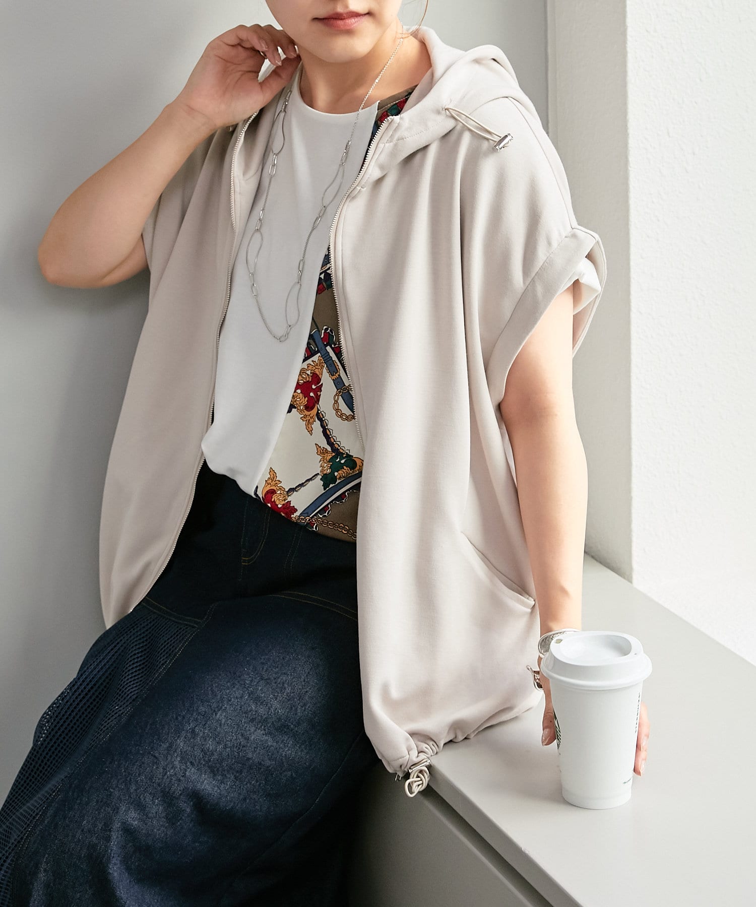2wayベストパーカー Pal Collection パルコレクション レディース Pal Closet パルクローゼット パルグループ公式ファッション通販サイト
