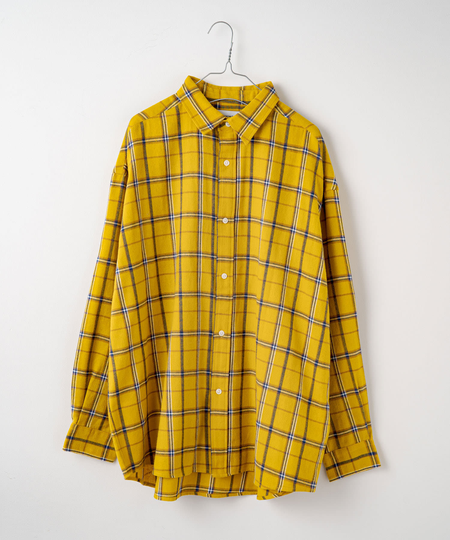 WHIMSIC】FLANNEL CHECK REGULAR COLLAR SH | Kastane(カスタネ