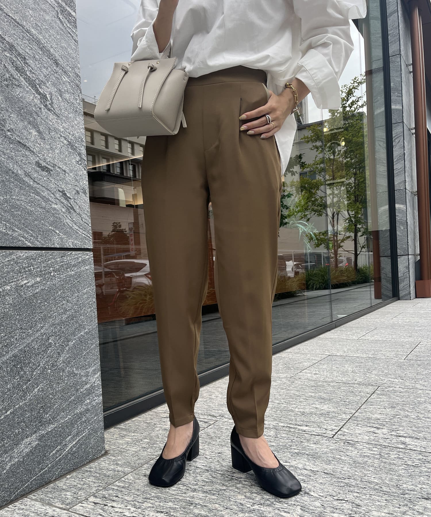 パンツ CowentGone パイピング裾BACKゴムジョガーパンツ | Chez toi(シェトワ