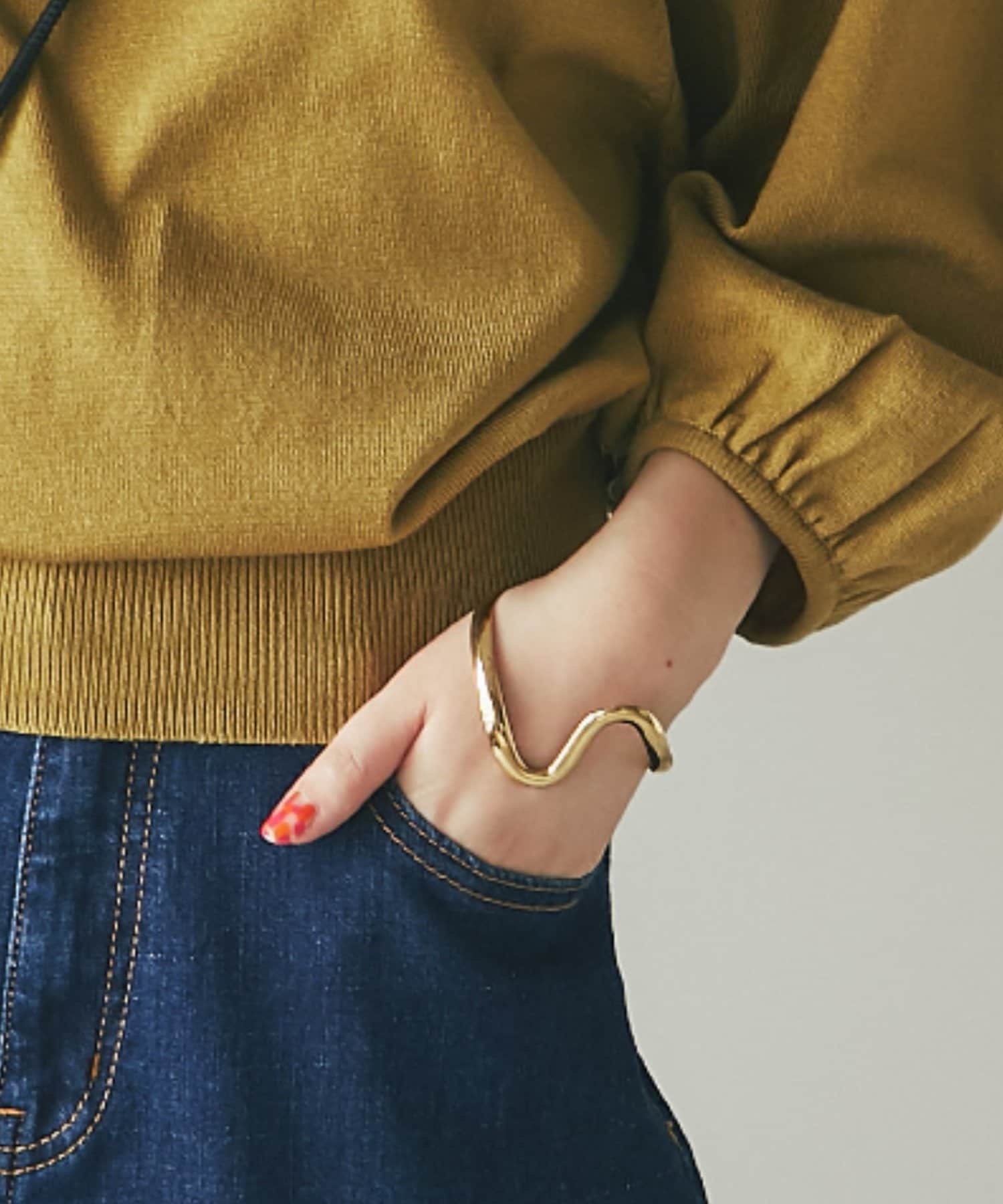 un dix cors(アンディコール) 【コーディネートのワンポイントに】ナミラインバングル