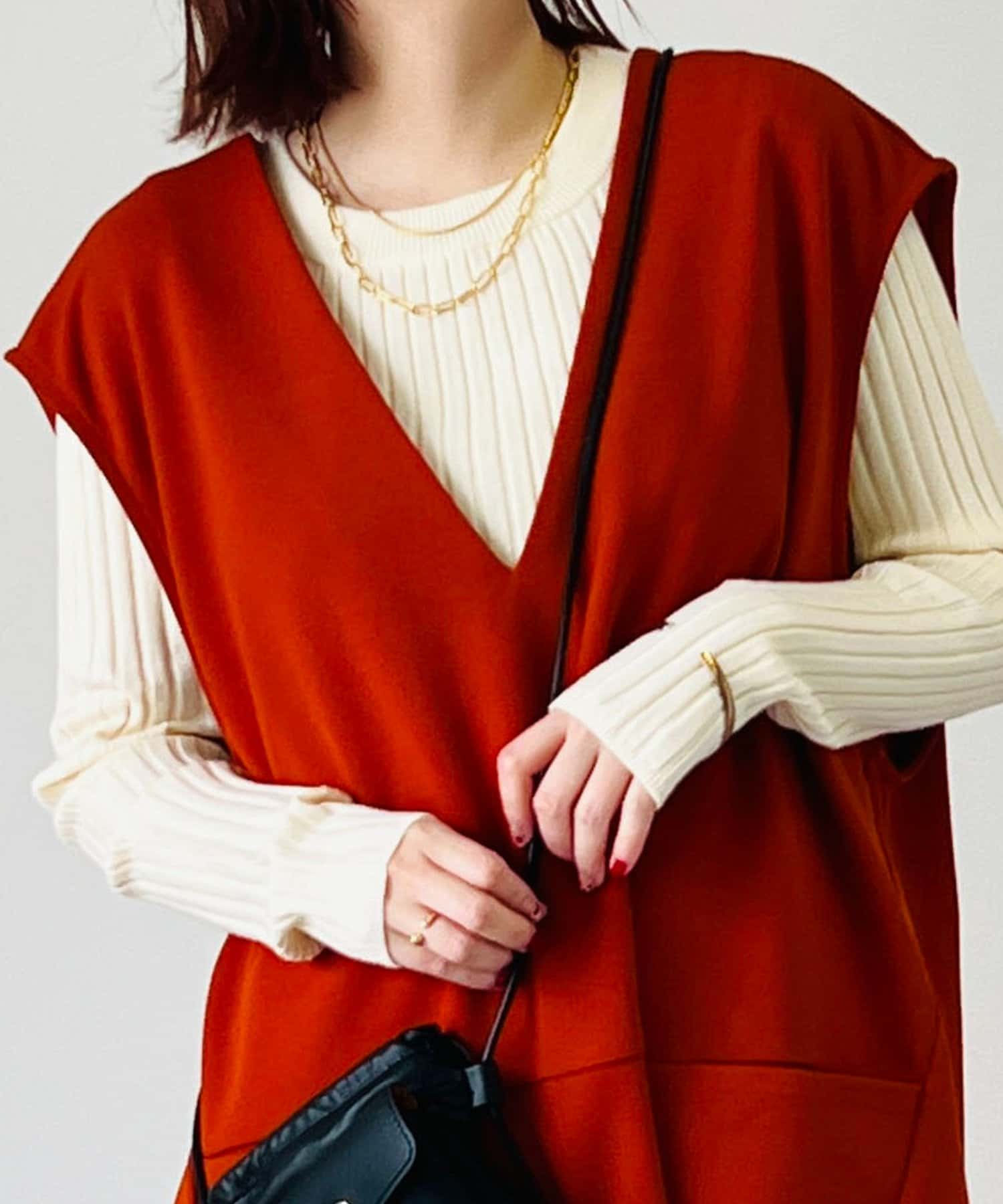 un dix cors(アンディコール) 【華やかさアップ】チェーン２連ネックレス