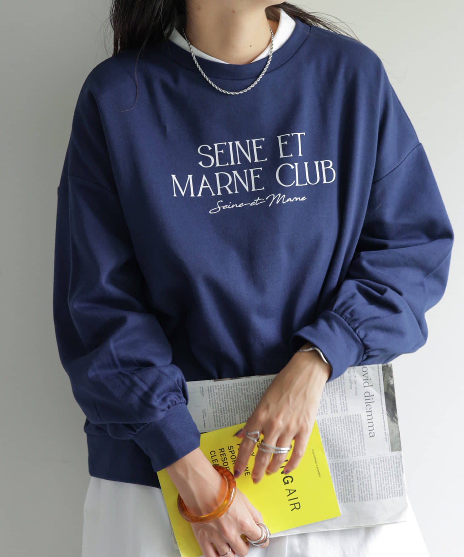 Web限定 ビッグロゴ裏毛スウェット Discoat ディスコート レディース Pal Closet パルクローゼット パルグループ公式ファッション通販サイト