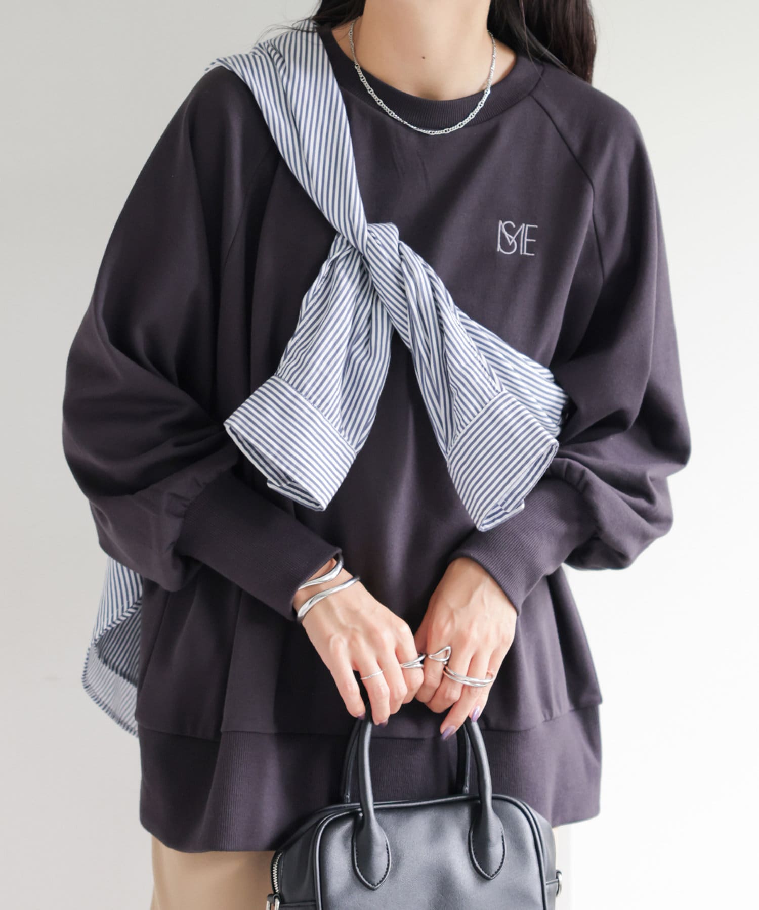 Web限定 ポイントロゴ刺繍スウェット Discoat ディスコート レディース Pal Closet パルクローゼット パルグループ公式ファッション通販サイト
