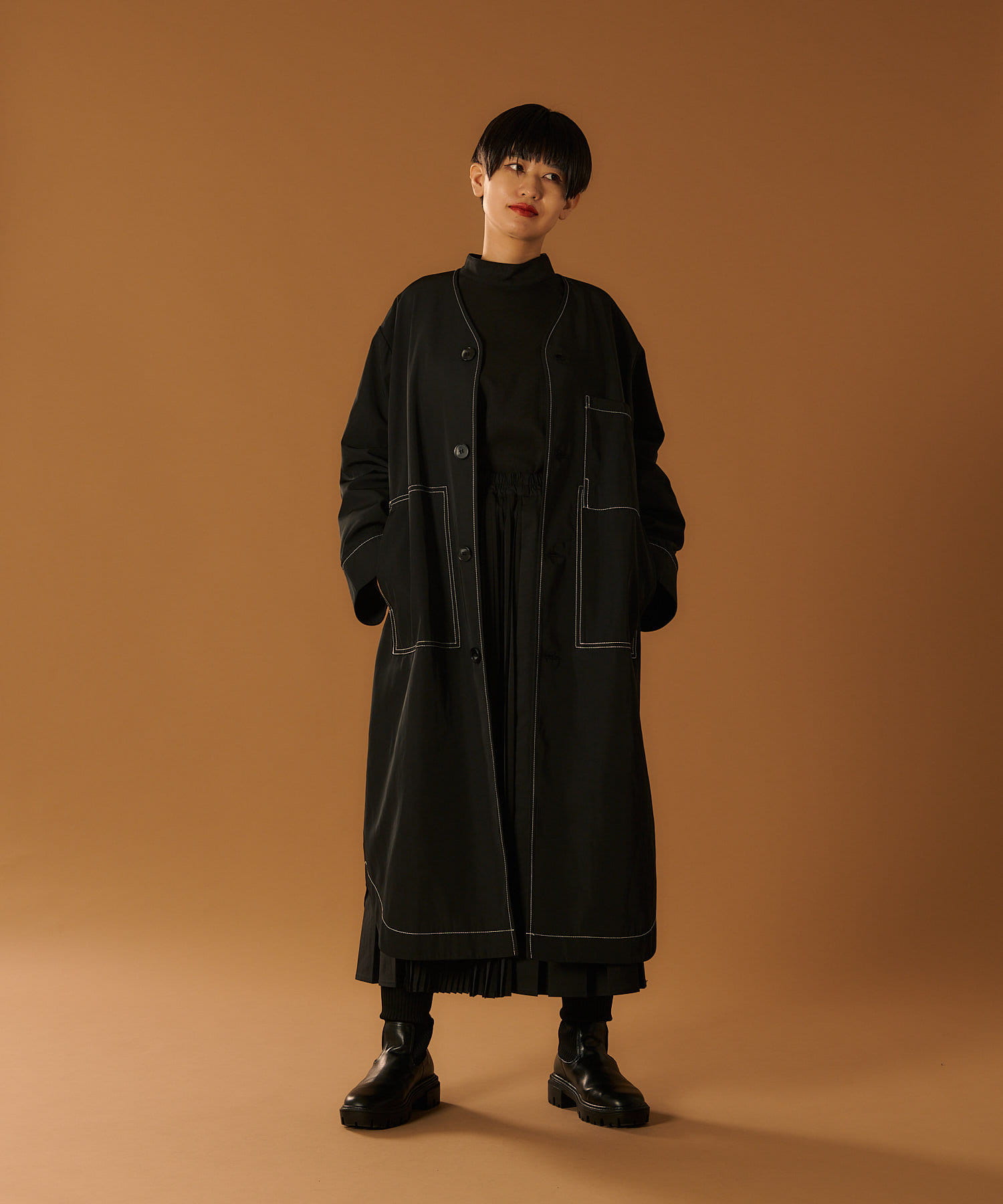 NEW ARRIVAL》Kinloch Andersonダブルフェイスショートコート - ear