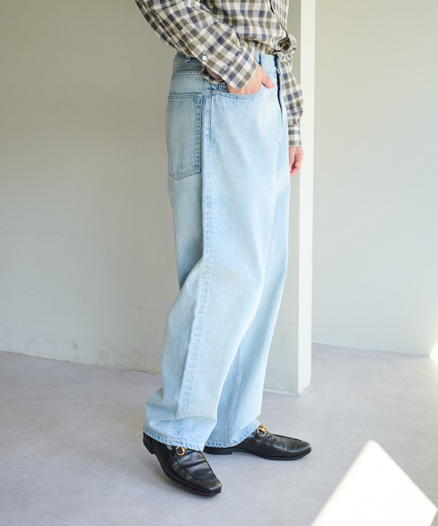 Yleve 22SS mens denim baggy デニム | utpba.org