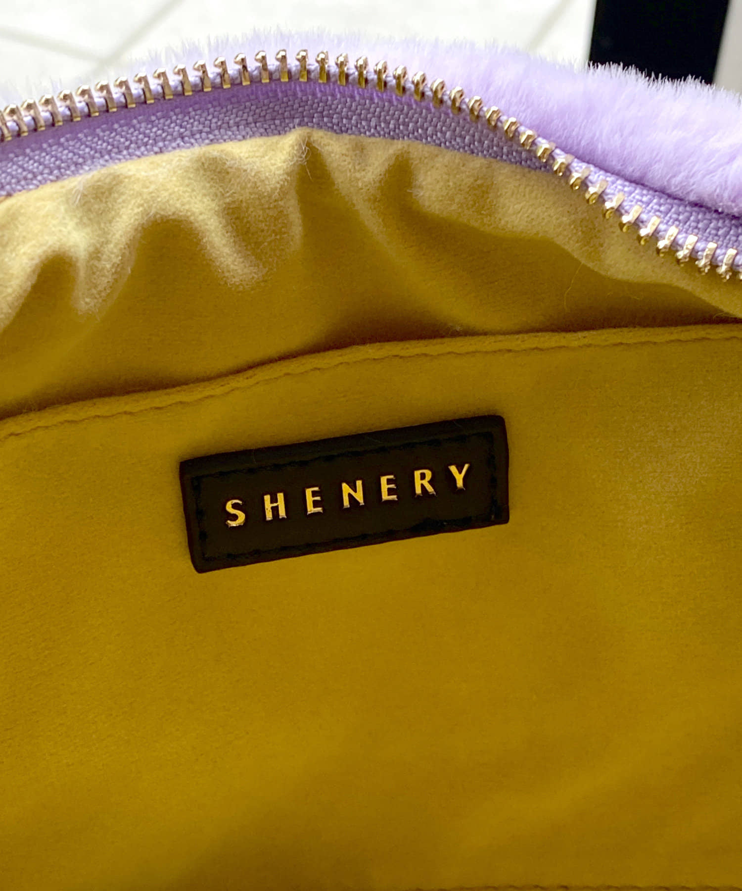SHENERY(シーナリー) 【WEB限定カラー：パープル】フェイクファーバッグ