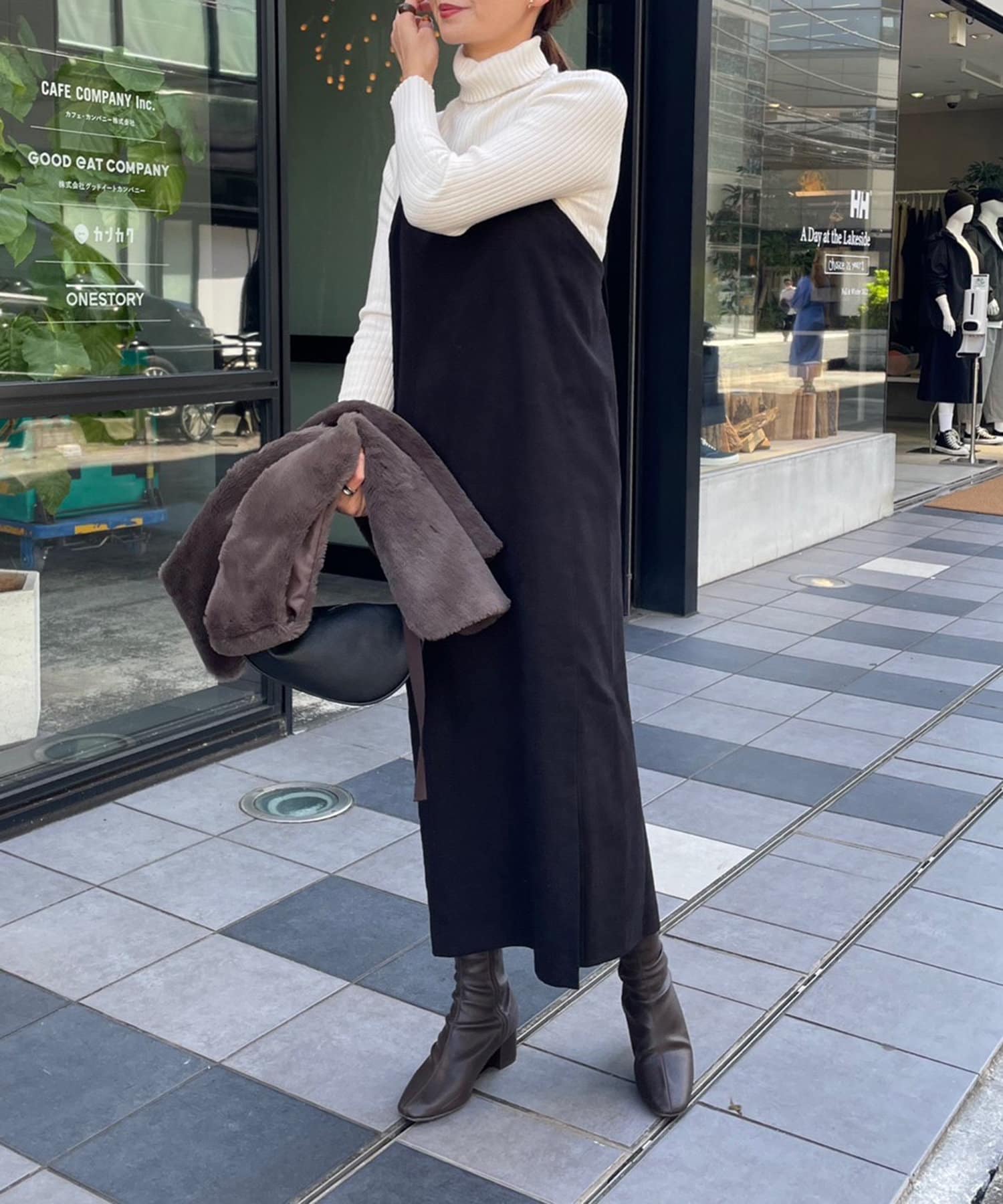 万能ニット】タートルリブトップス | NICE CLAUP / OLIVE des OLIVE