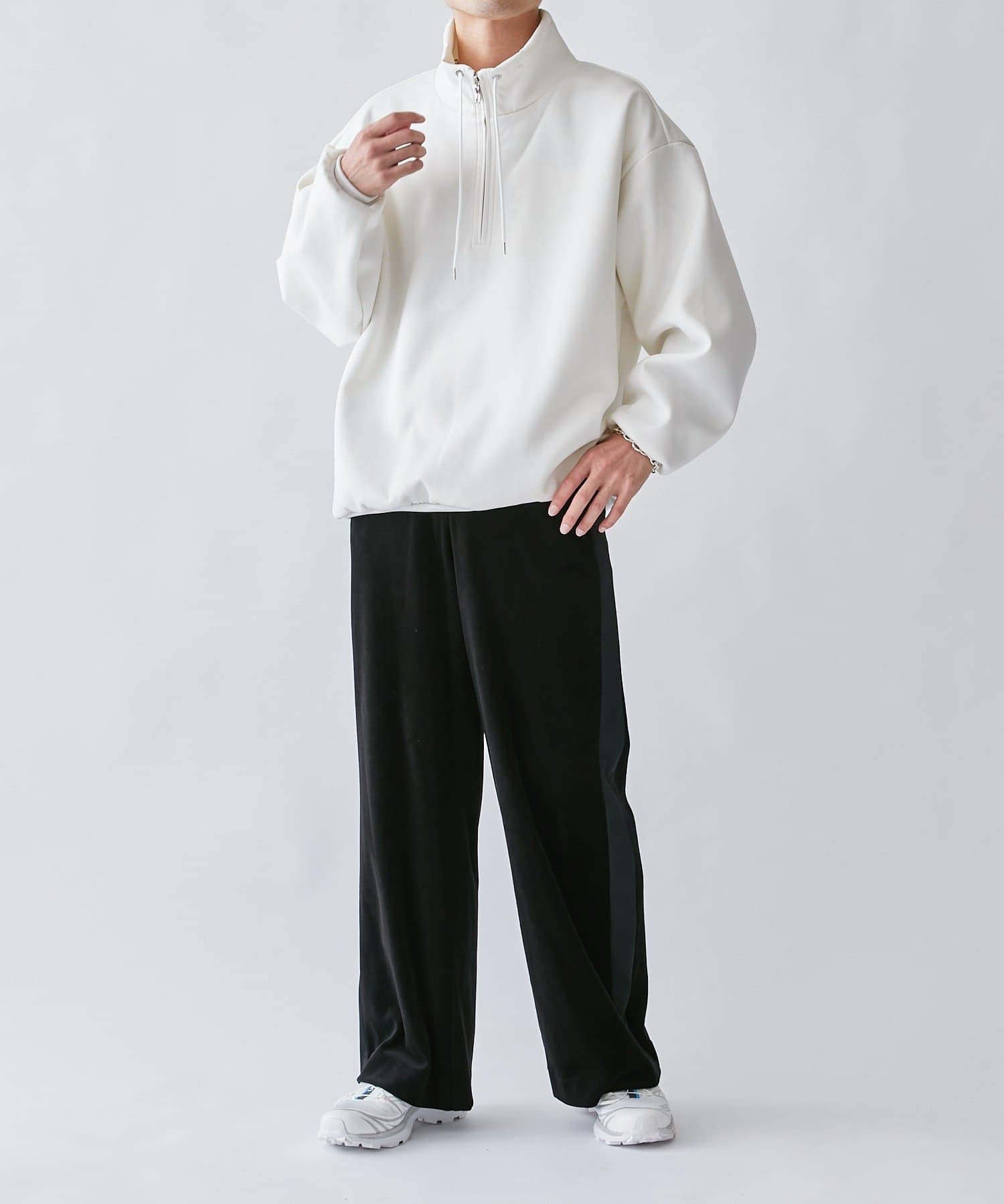 再入荷】【リラックスライトウェイト】ハーフZIPプルオーバー | Lui's 