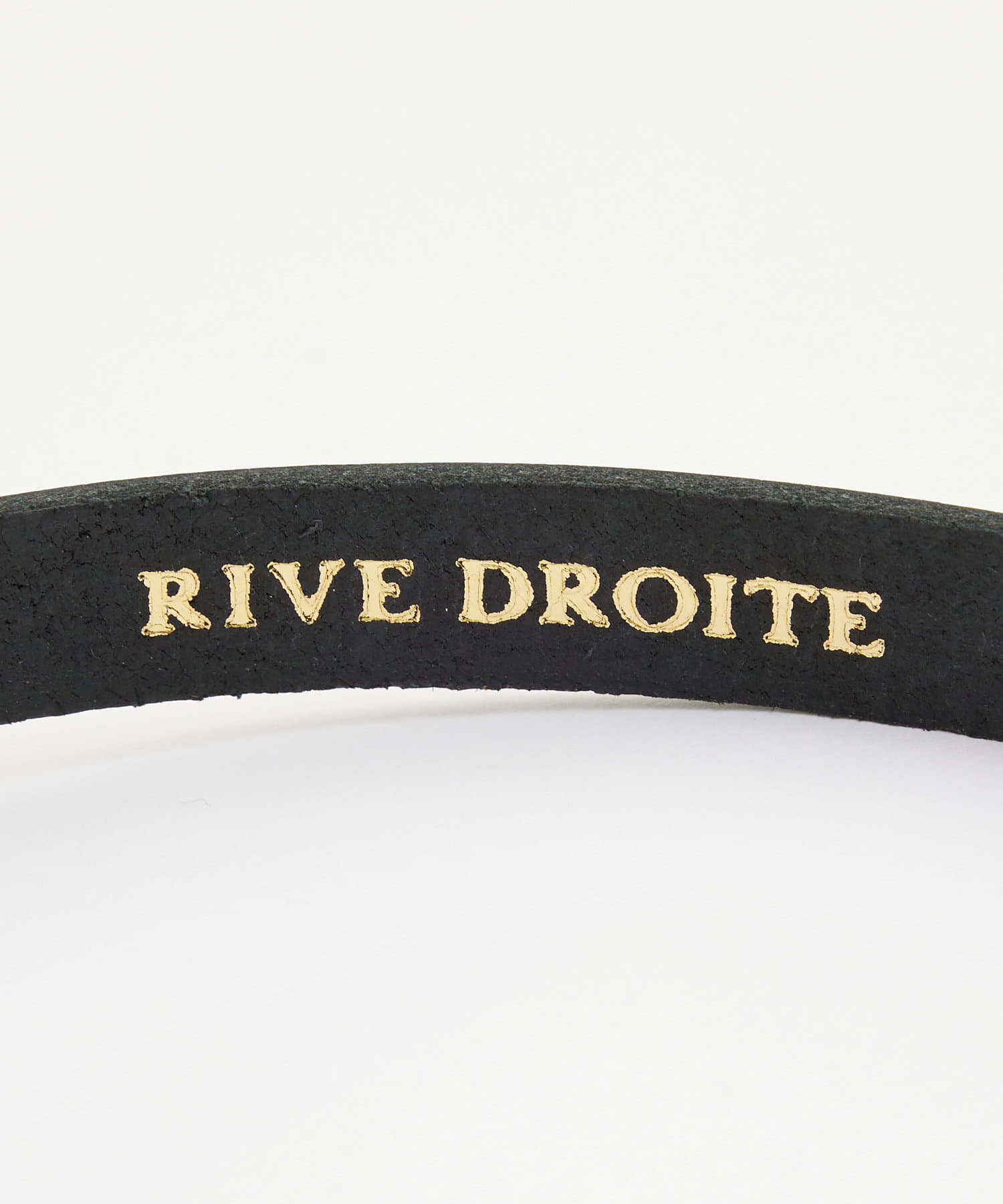RIVE DROITE(リヴドロワ) 【コーディネートのアクセントに】レザープレーンベルト