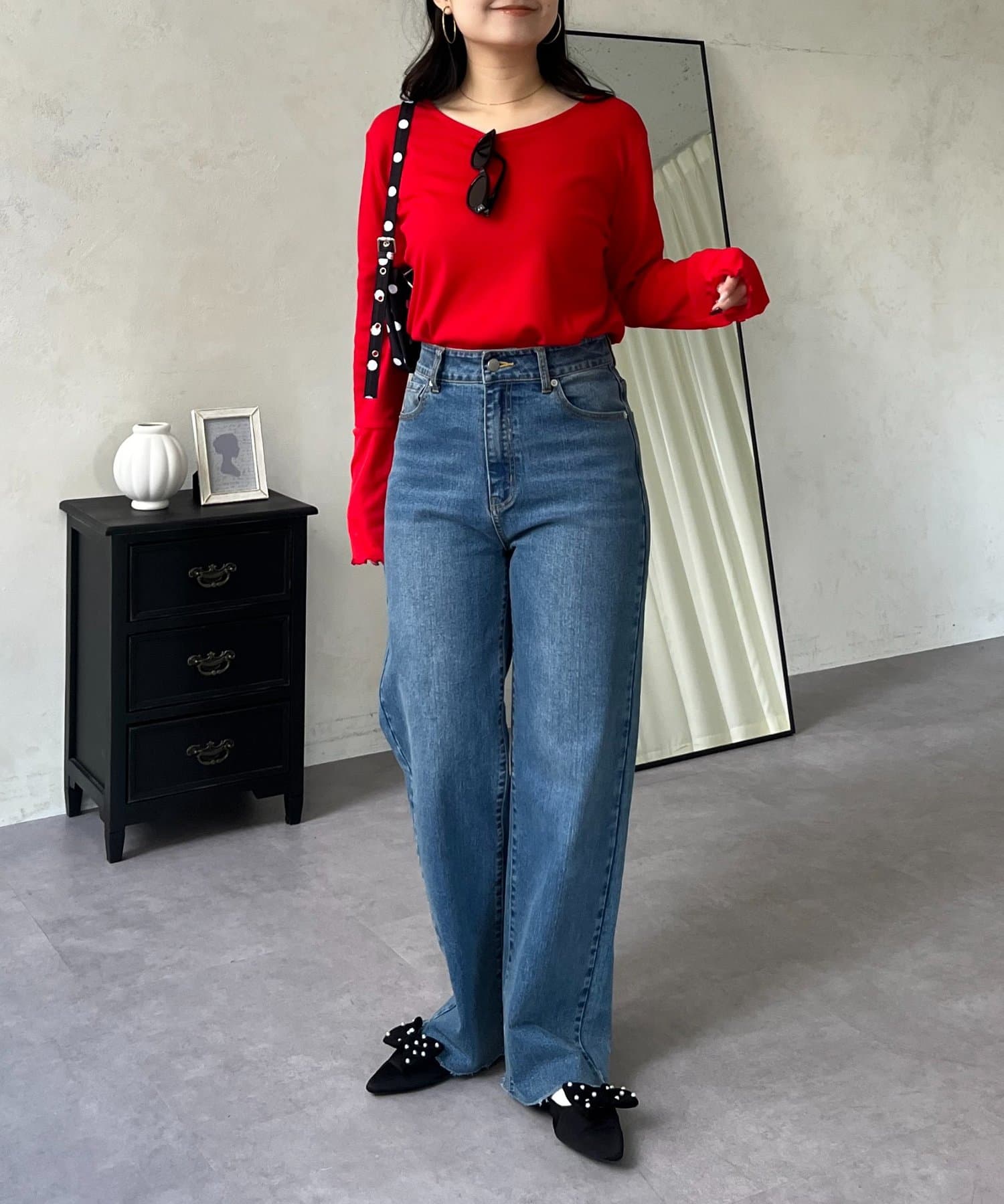 prose verse(プロズヴェール) 【累計販売数6万枚突破！】袖シアー切替トップス