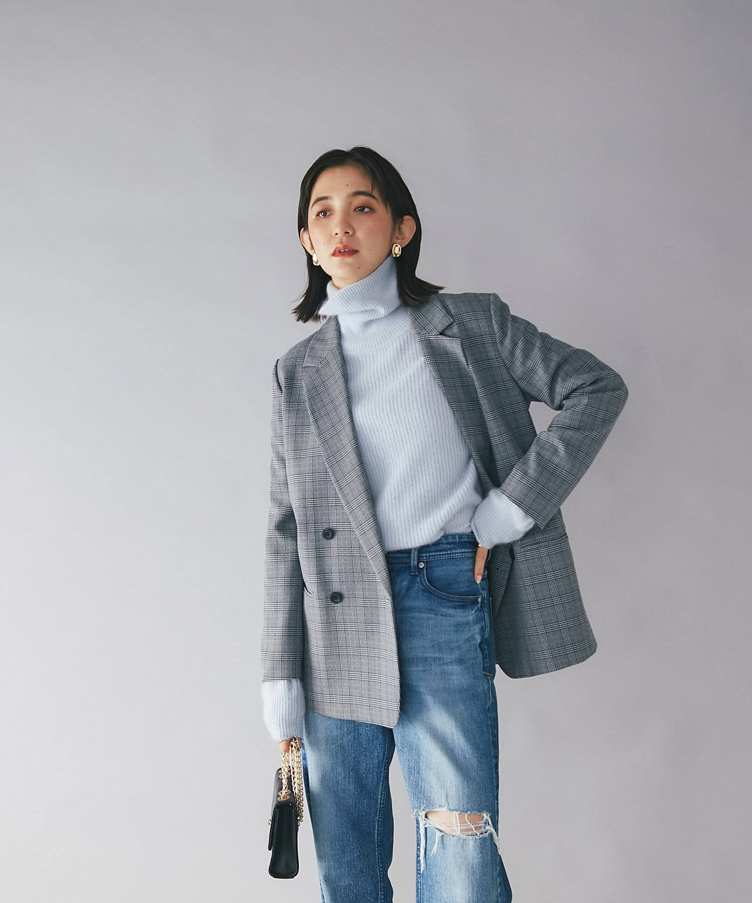 ZARA テーラードジャケット チェック レディース - 通販 - guianegro