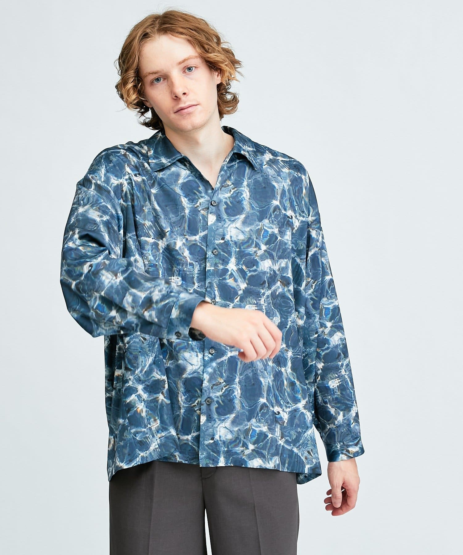 luis ルイス　ロングシャツ　オーバーサイズシャツ　シャツ　ストラップシャツ シャツ 売り最安