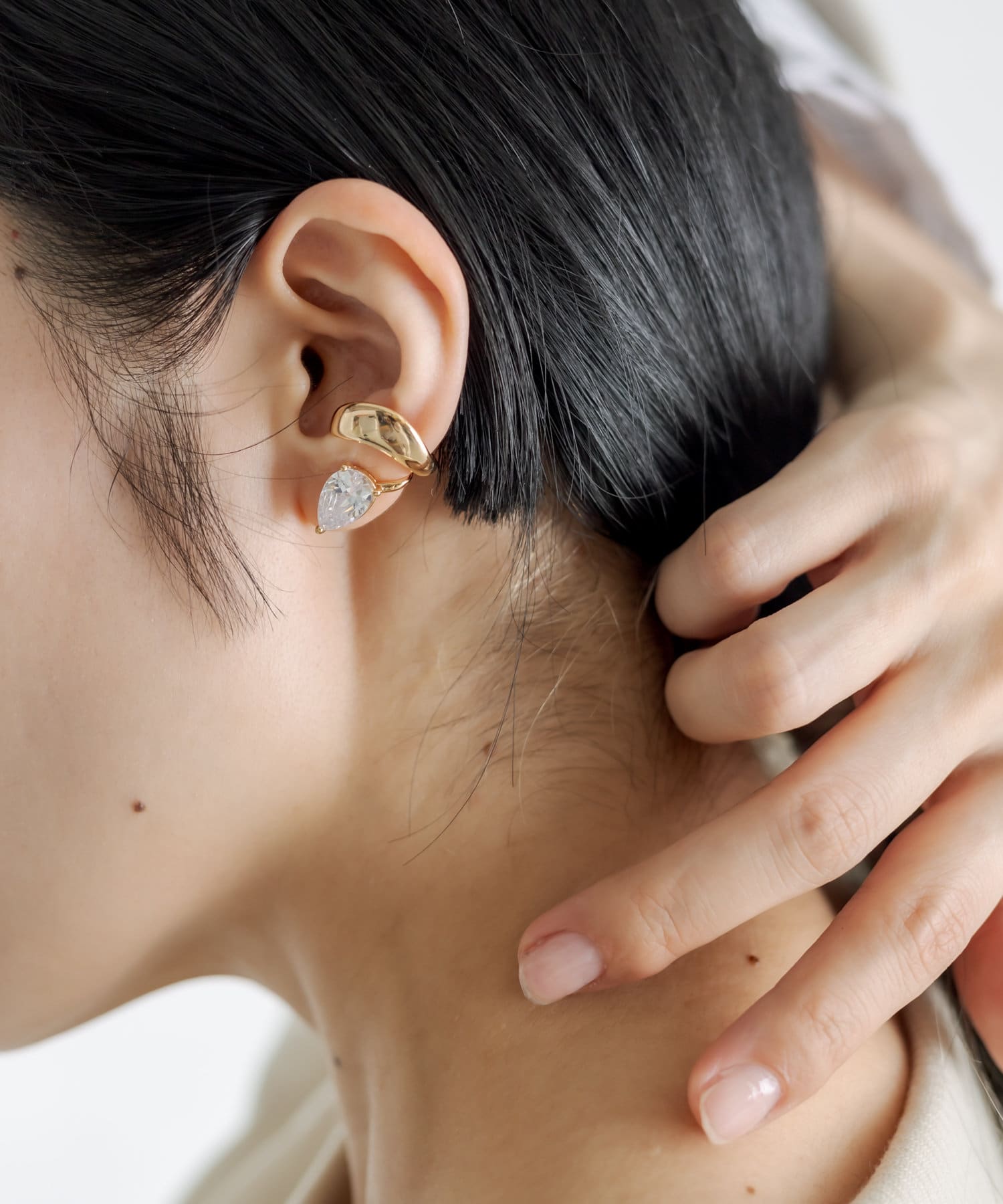 WEB限定》キュービックジルコニアフィットイヤーカフ | ear ...