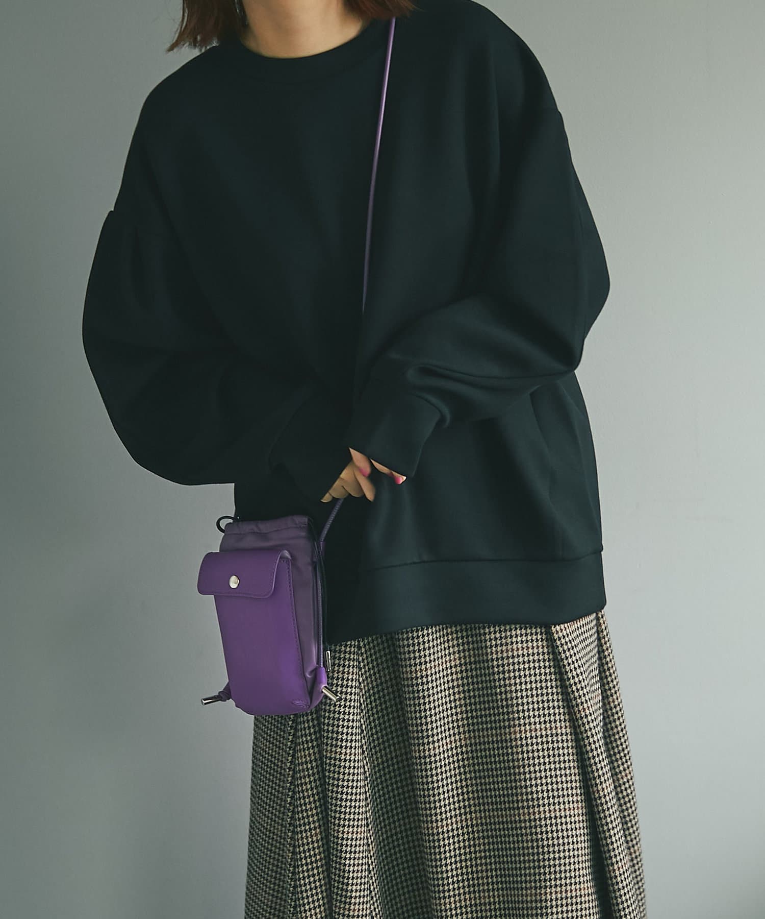 un dix cors(アンディコール) 【肌触り抜群】ダンボールボリューム袖プルオーバー