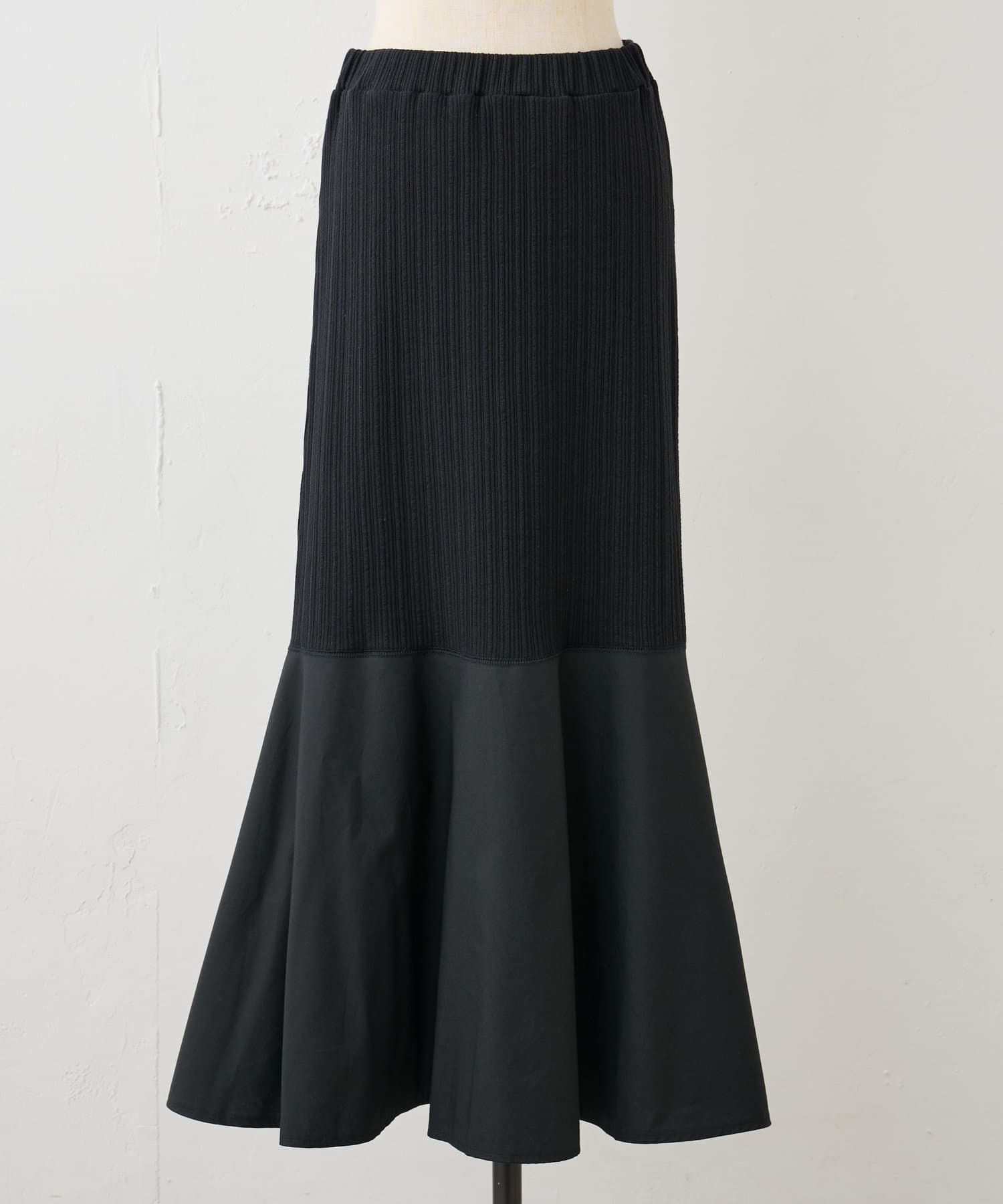 BEARDSLEY(ビアズリー) 《2サイズ展開》裾フレアコンビカットスカート