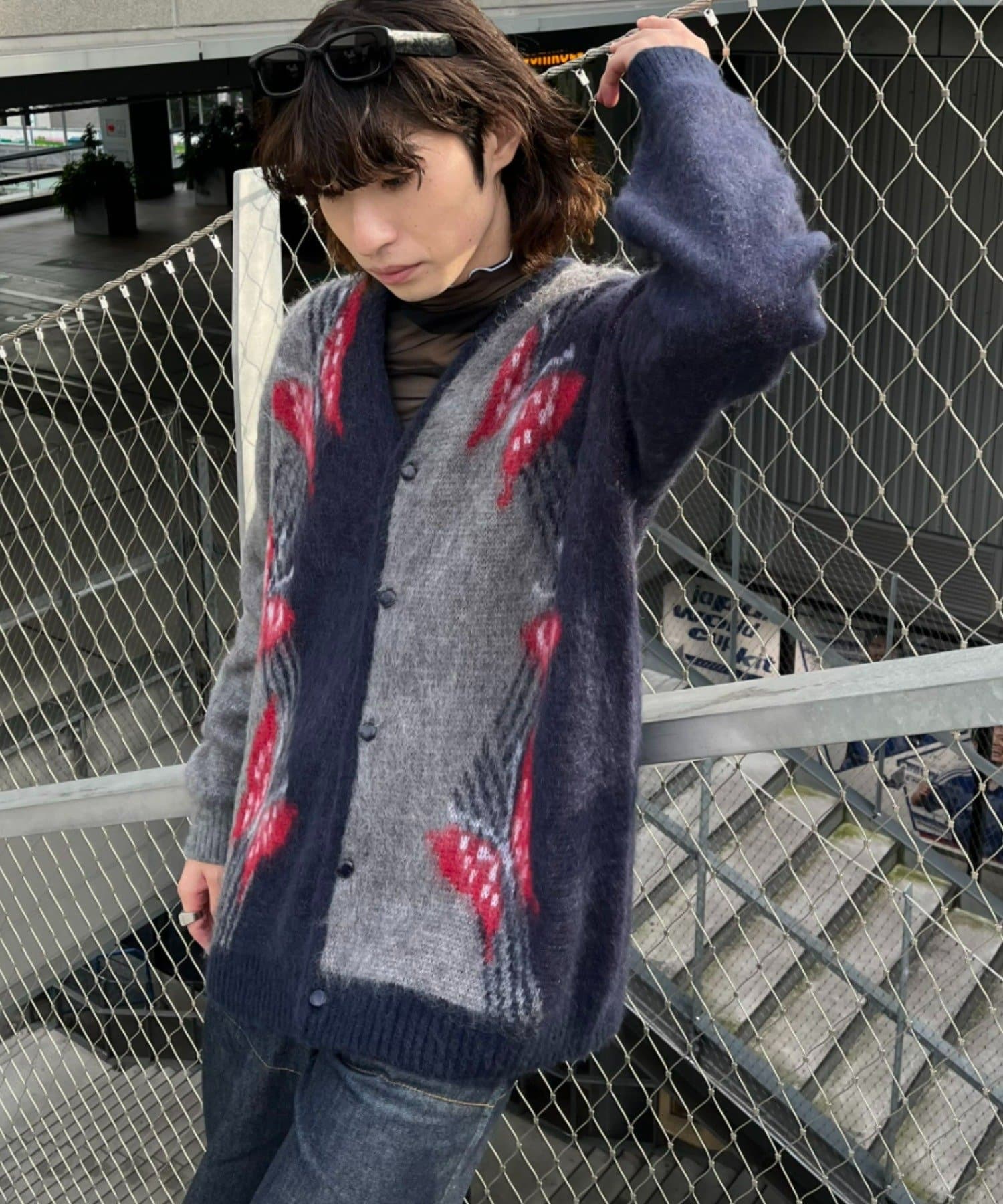 NEEDLES ニードルスMohair Cardigan Papillon - カーディガン