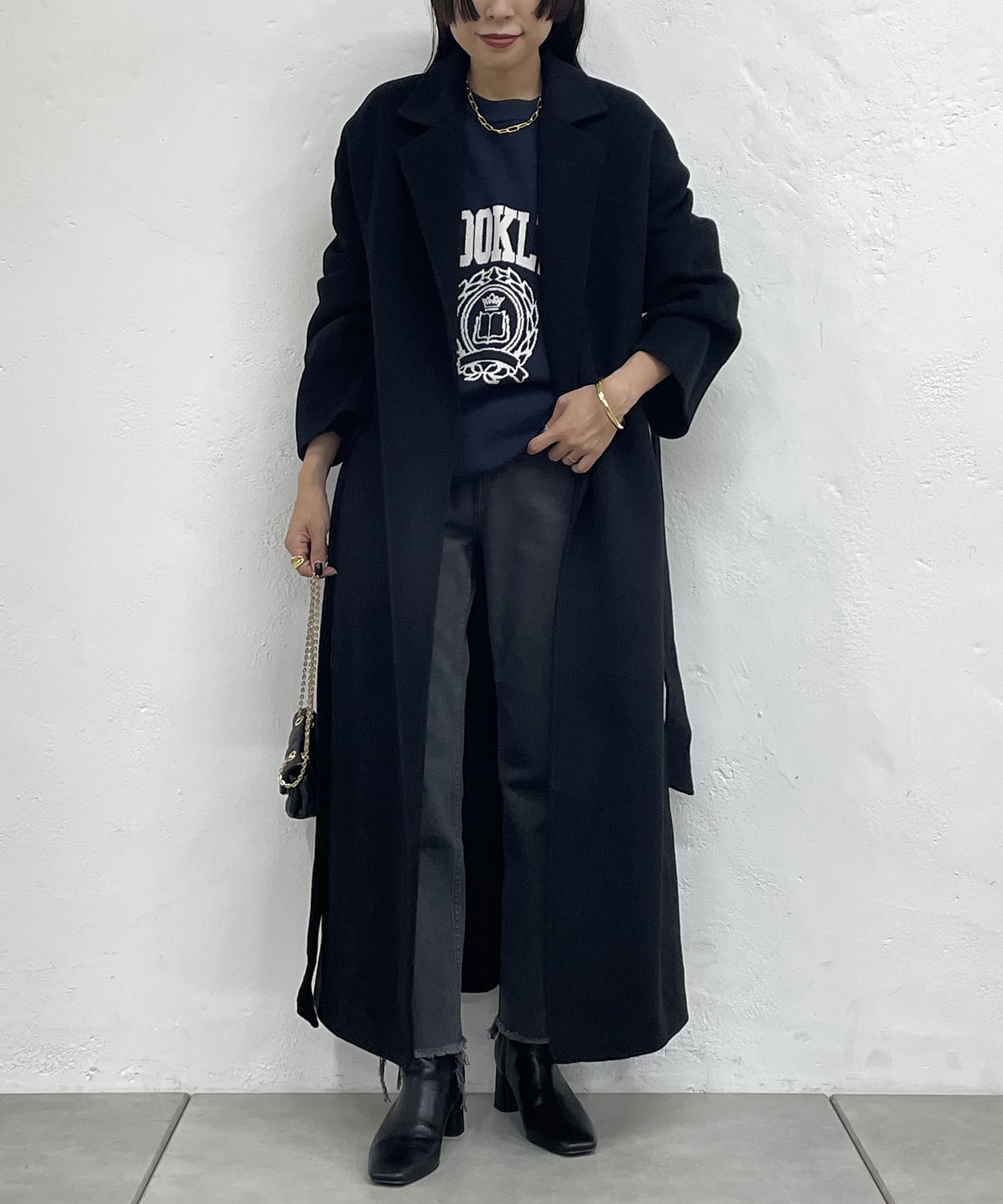 ラウンジドレス リバー ロング コート ロングコート ジャケット/アウター レディース オフィス