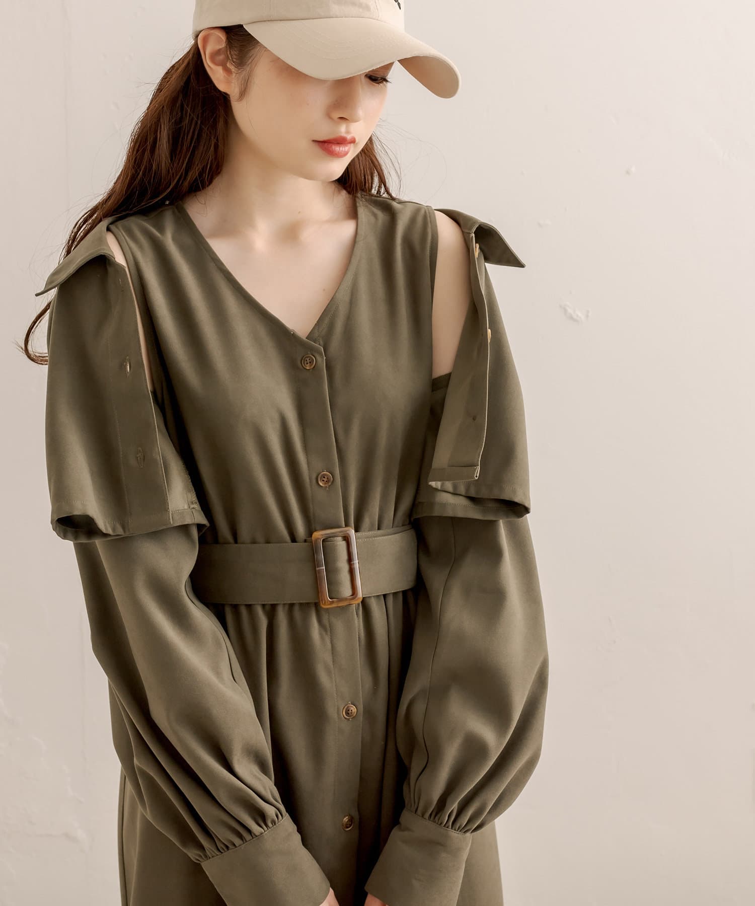 マルチウェイトレンチワンピース Olive Des Olive オリーブ デ オリーブ レディース Pal Closet パルクローゼット パルグループ公式ファッション通販サイト