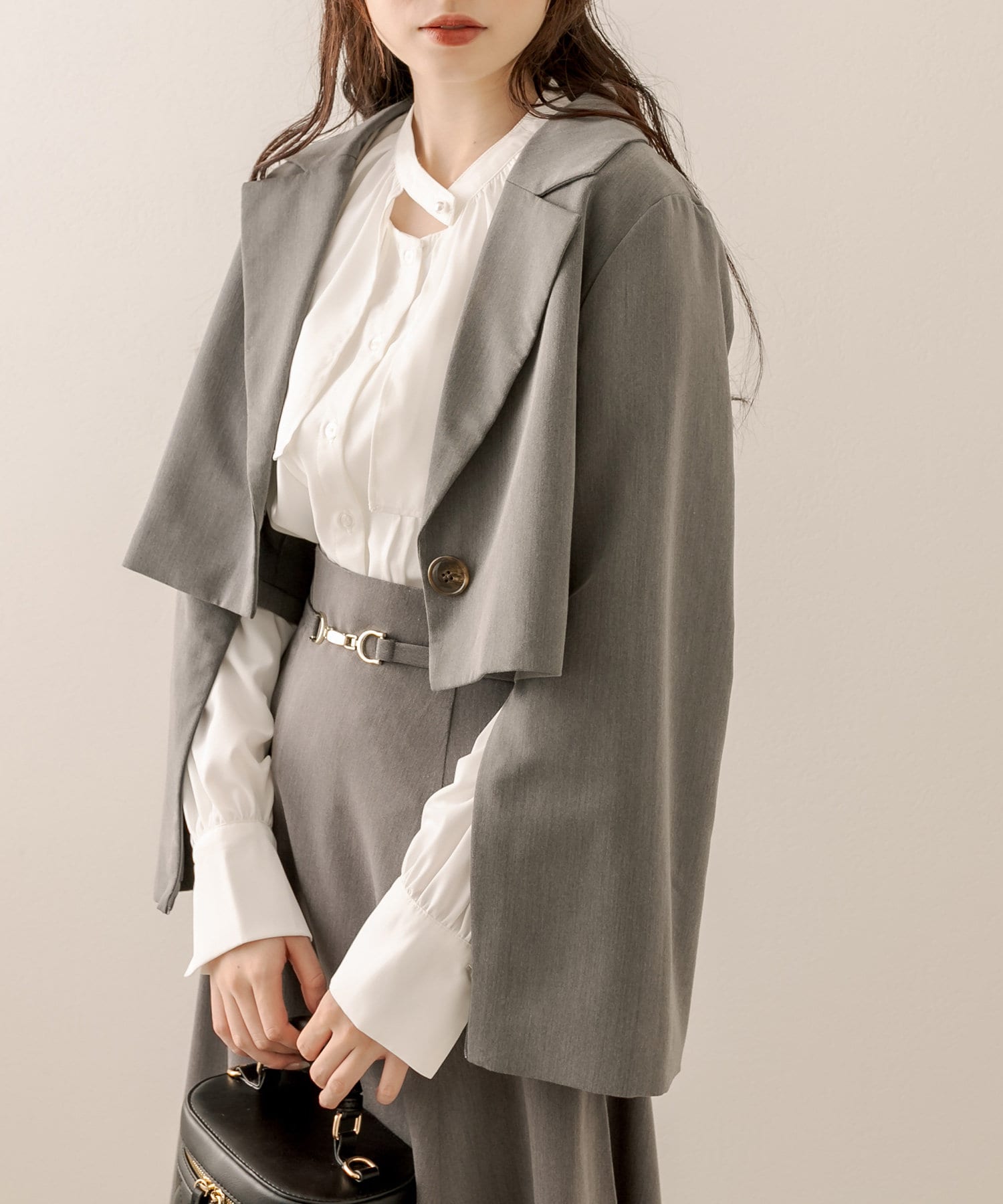 セットアップ対応 新色追加 袖スリットテーラードジャケット Olive Des Olive オリーブ デ オリーブ レディース Pal Closet パルクローゼット パルグループ公式ファッション通販サイト