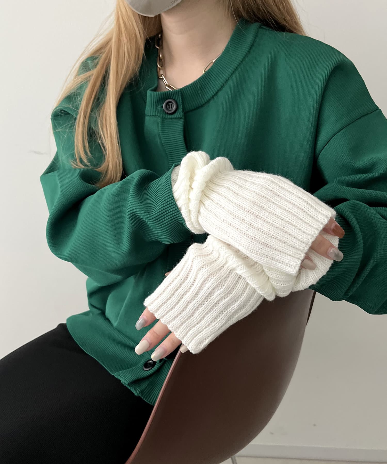 一部店舗限定》ロングリブニットアームウォーマー | prose verse