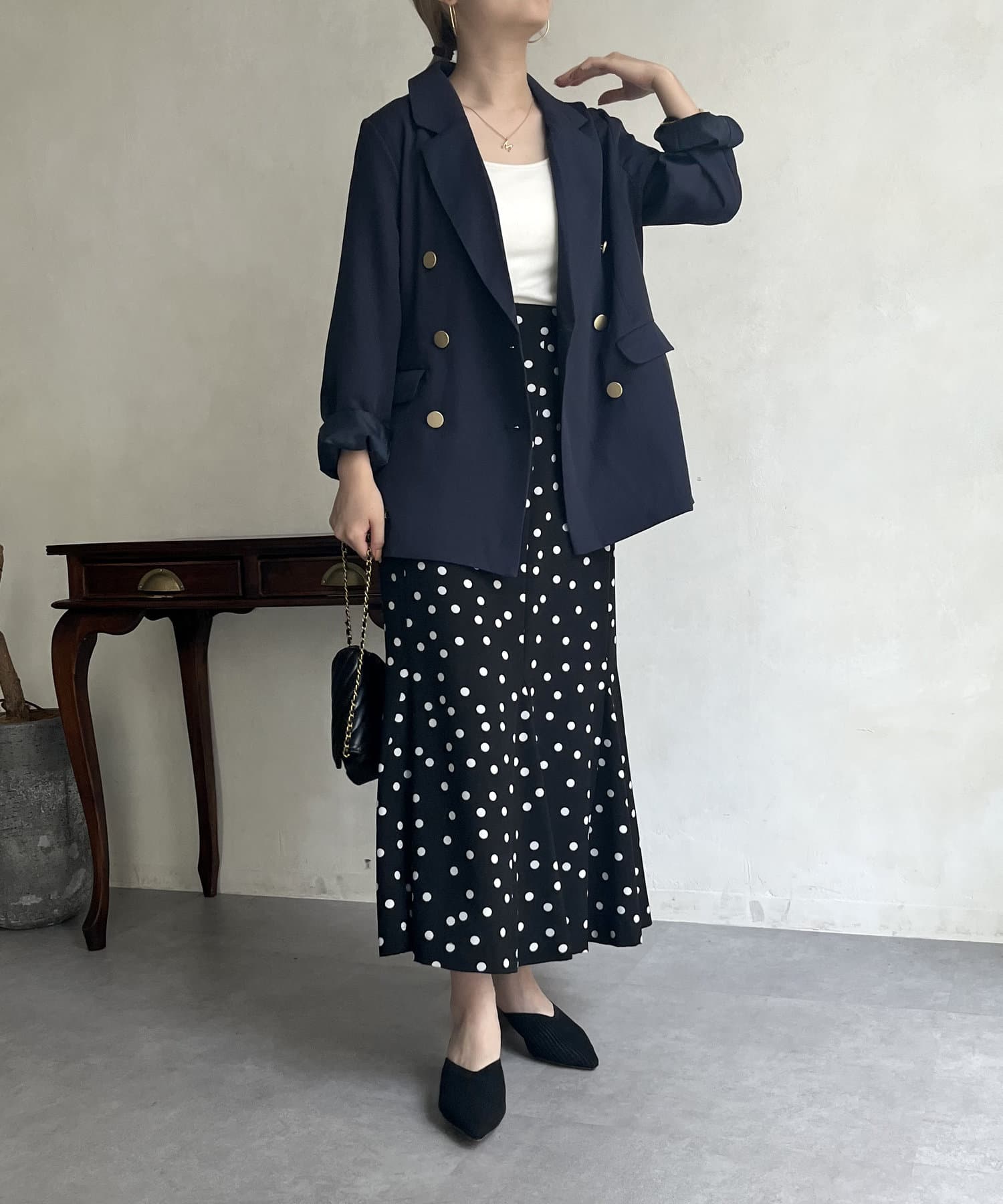 prose verse(プロズヴェール) 金ボタンWオーバーサイズジャケット