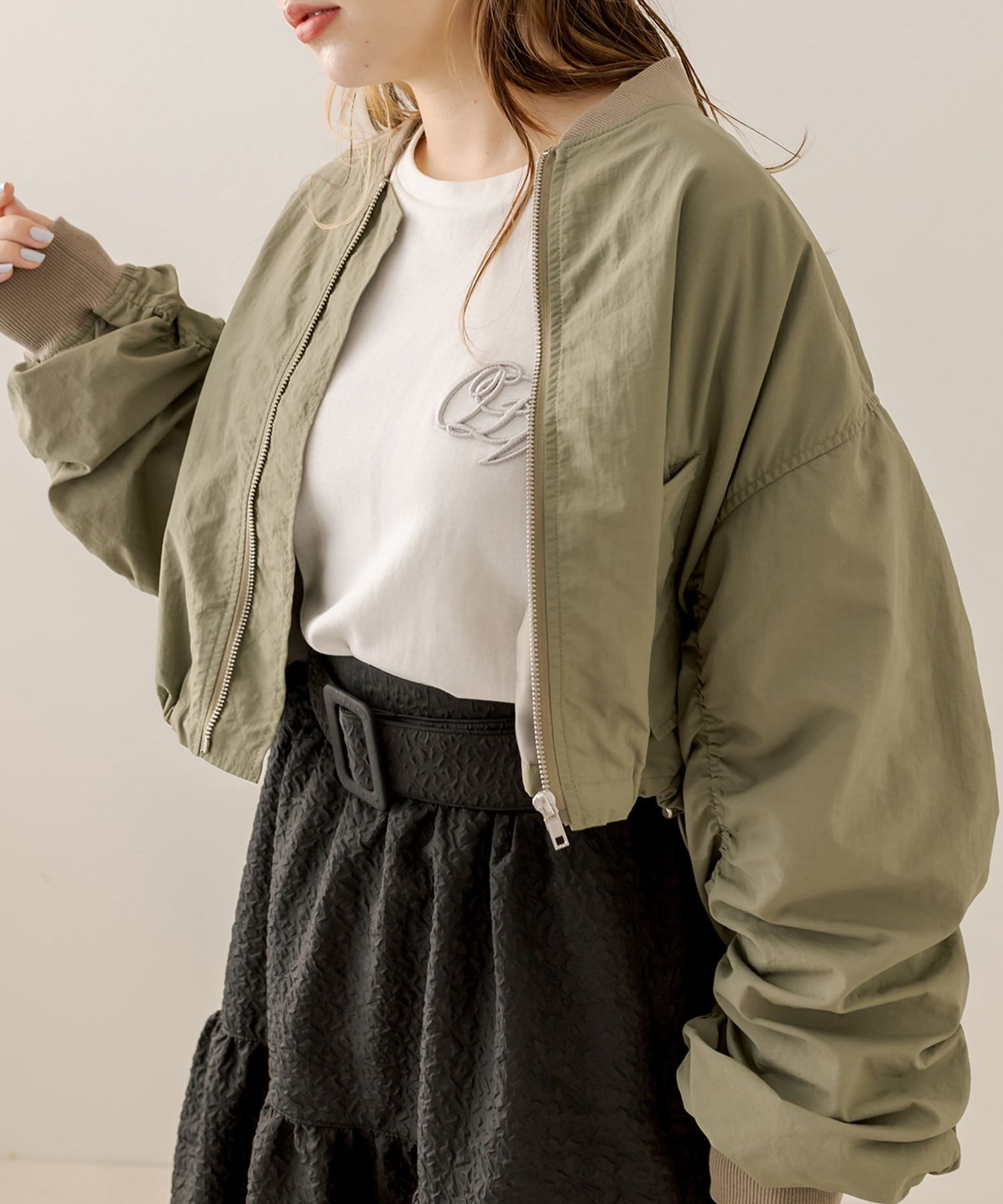 くしゅくしゅボリュームブルゾン | OLIVE des OLIVE(オリーブ デ オリーブ)レディース | PAL CLOSET(パルクローゼット)  - パルグループ公式ファッション通販サイト