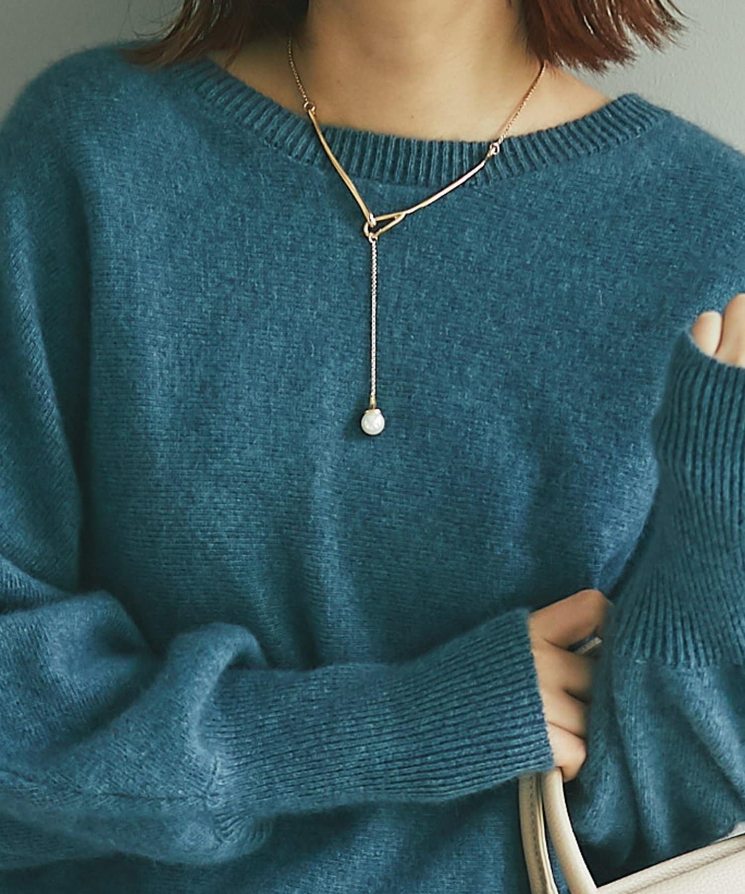 un dix cors(アンディコール) 【GOLDY(ゴールディ)】Y字パールネックレス