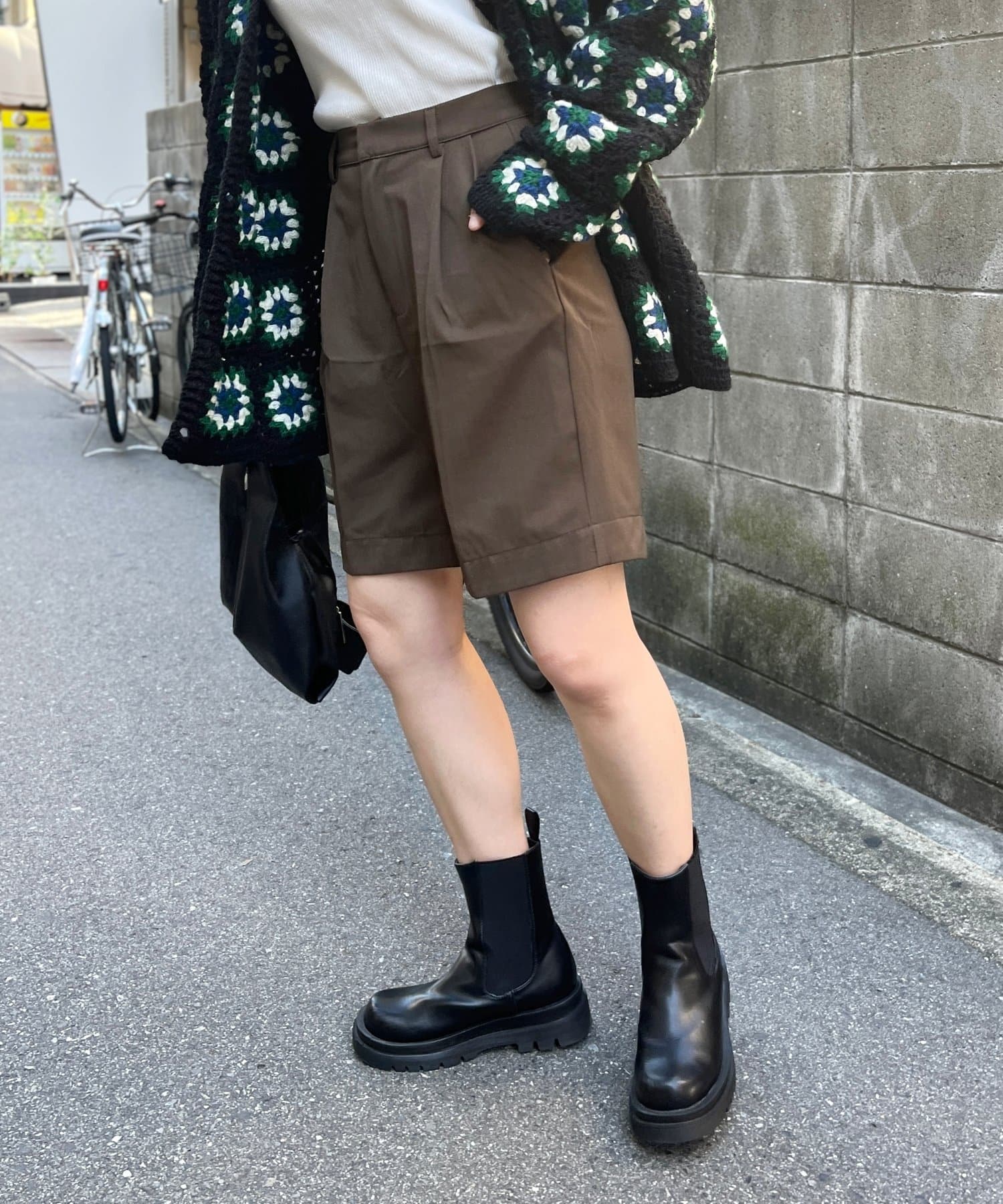 ハーフパンツ レザー M SLY スラックス パンツ VINTAGE F/LEATHER PT ヴィンテージ