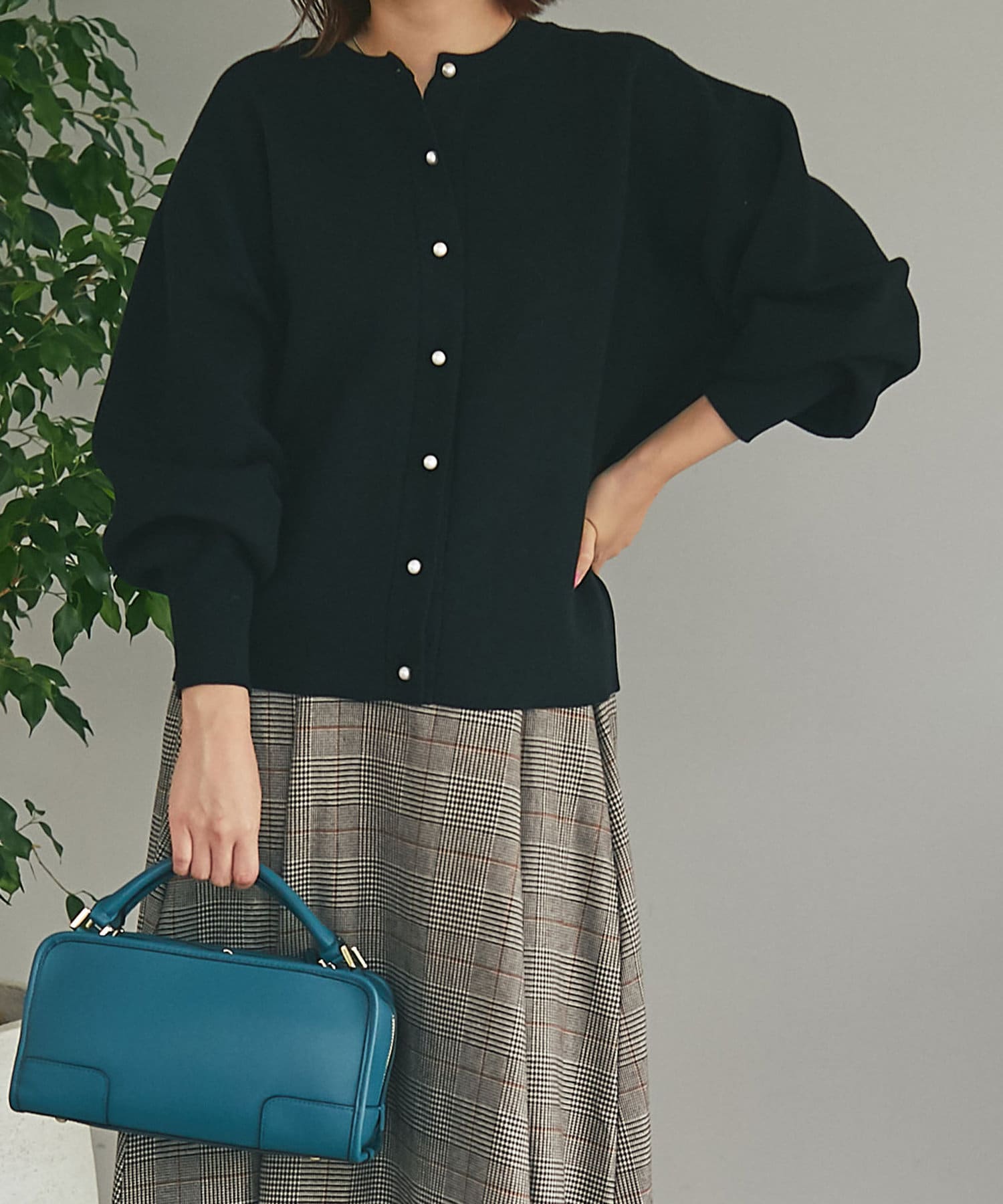 un dix cors(アンディコール) 【主役になる】接結２WAYパールカーディガン